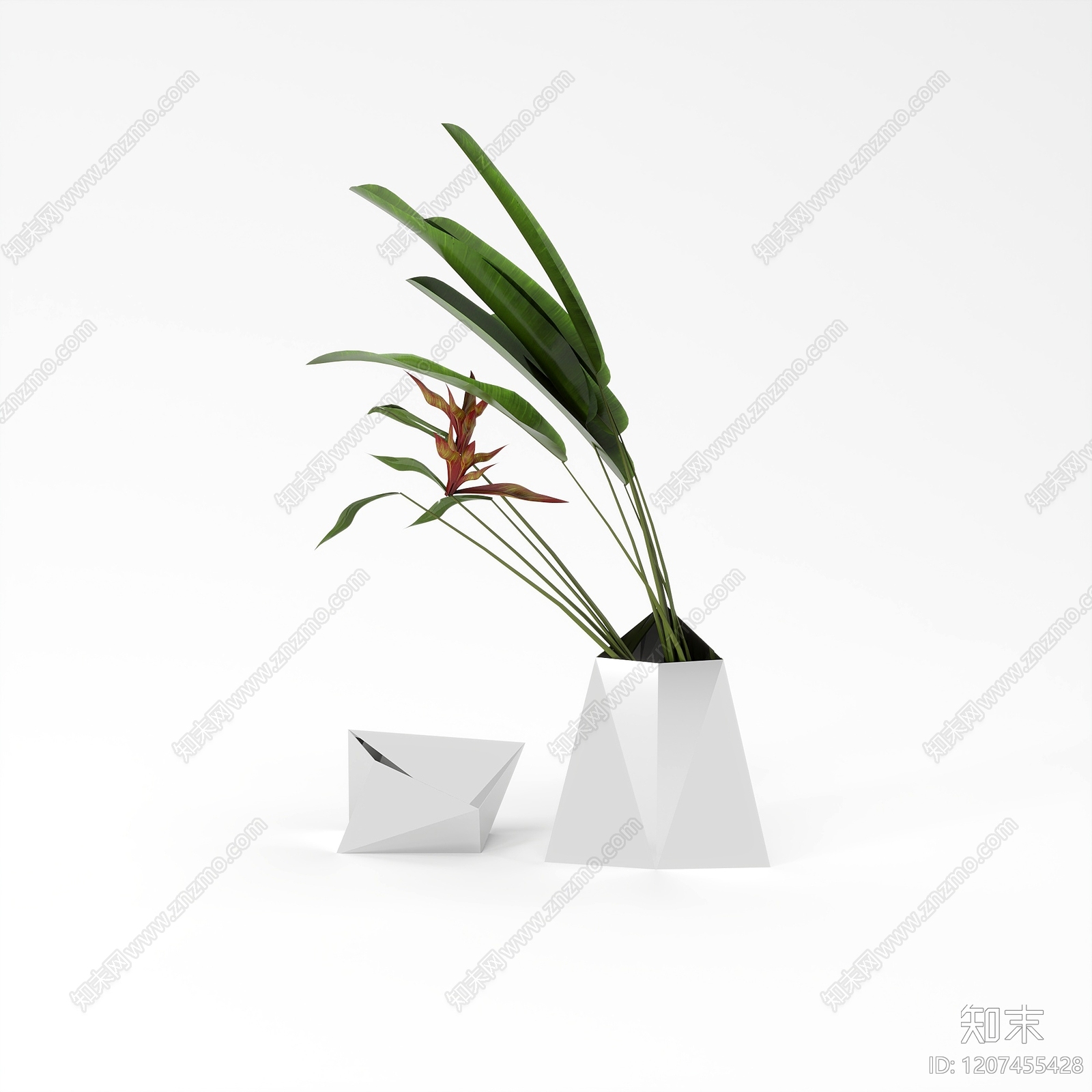 现代轻奢花艺SU模型下载【ID:1207455428】