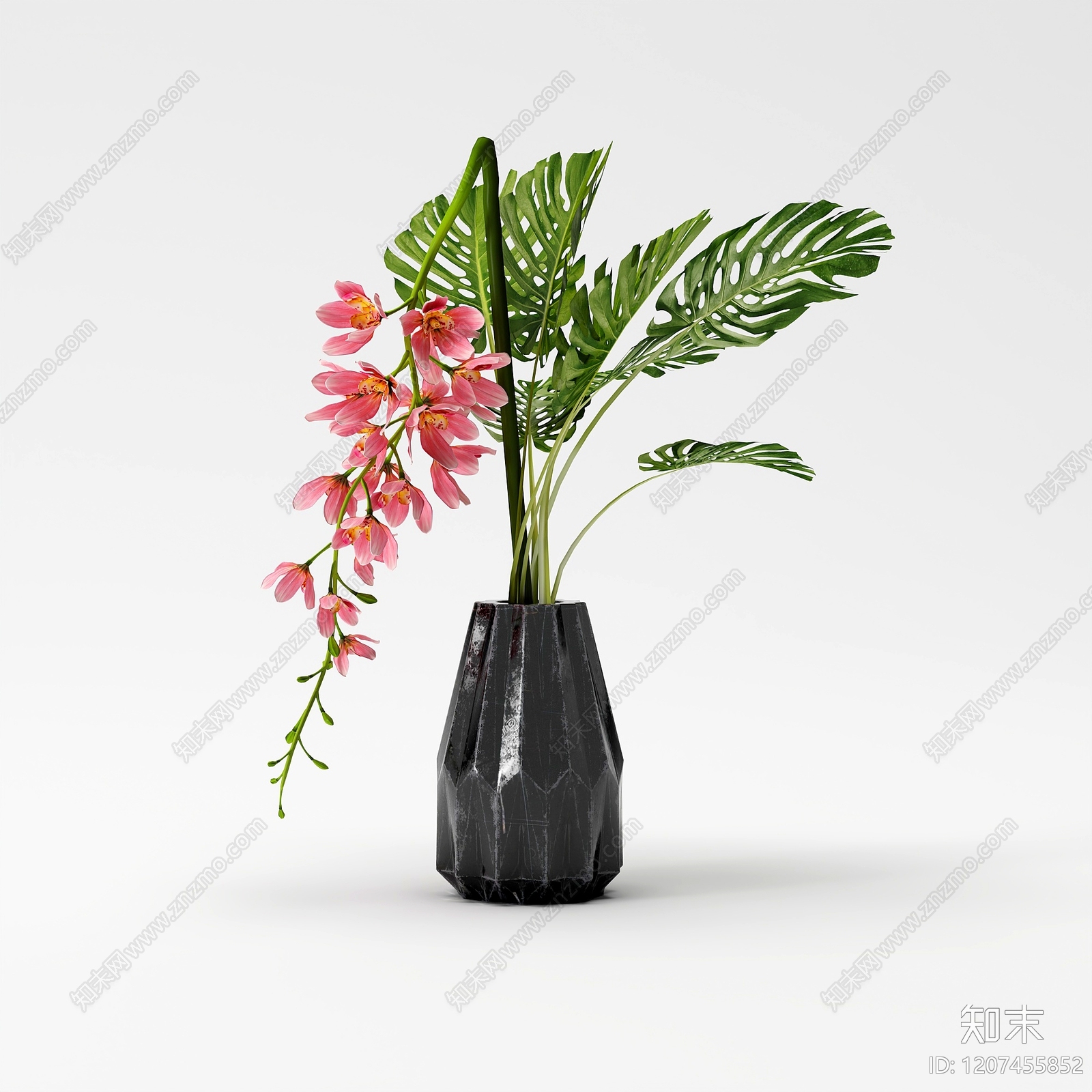 现代轻奢花艺SU模型下载【ID:1207455852】