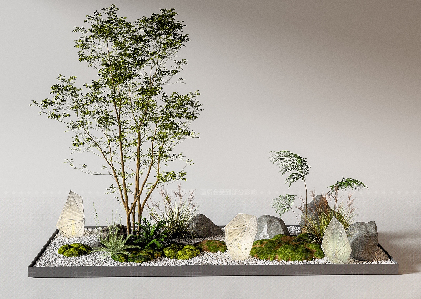 现代景观造景3D模型下载【ID:1207455933】
