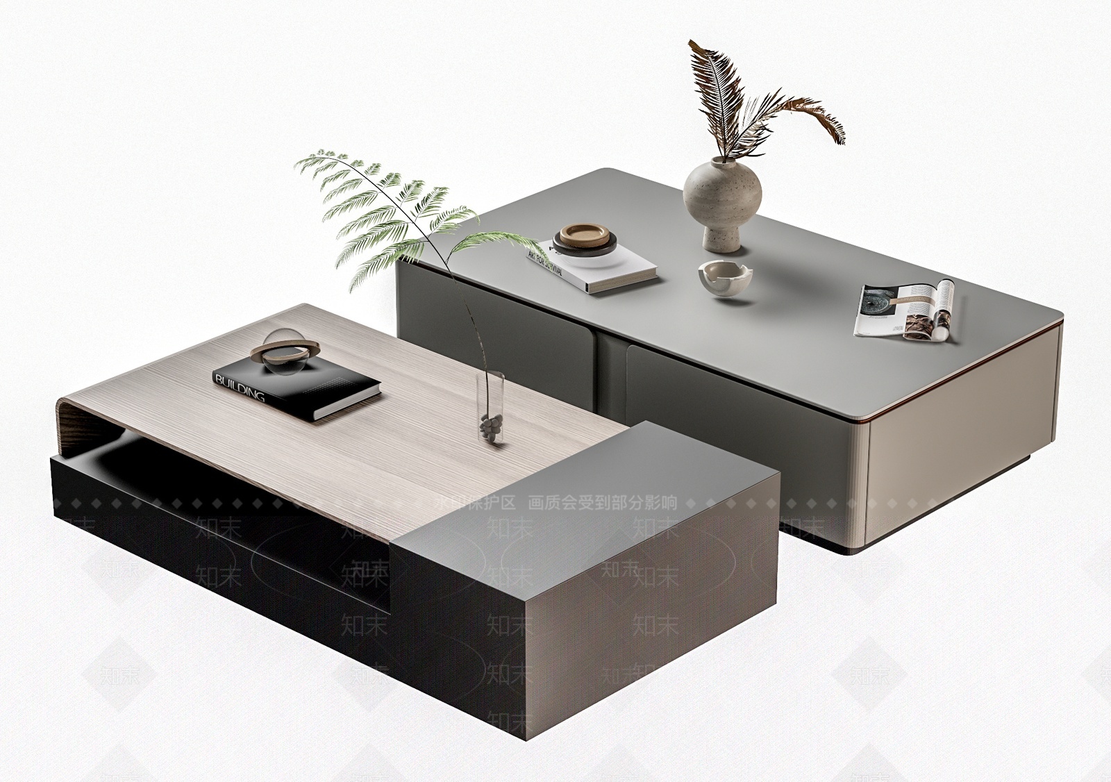现代茶几3D模型精品下载_3dmax模型_知末网
