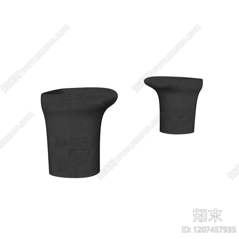 现代意式其他凳子SU模型下载【ID:1207457935】
