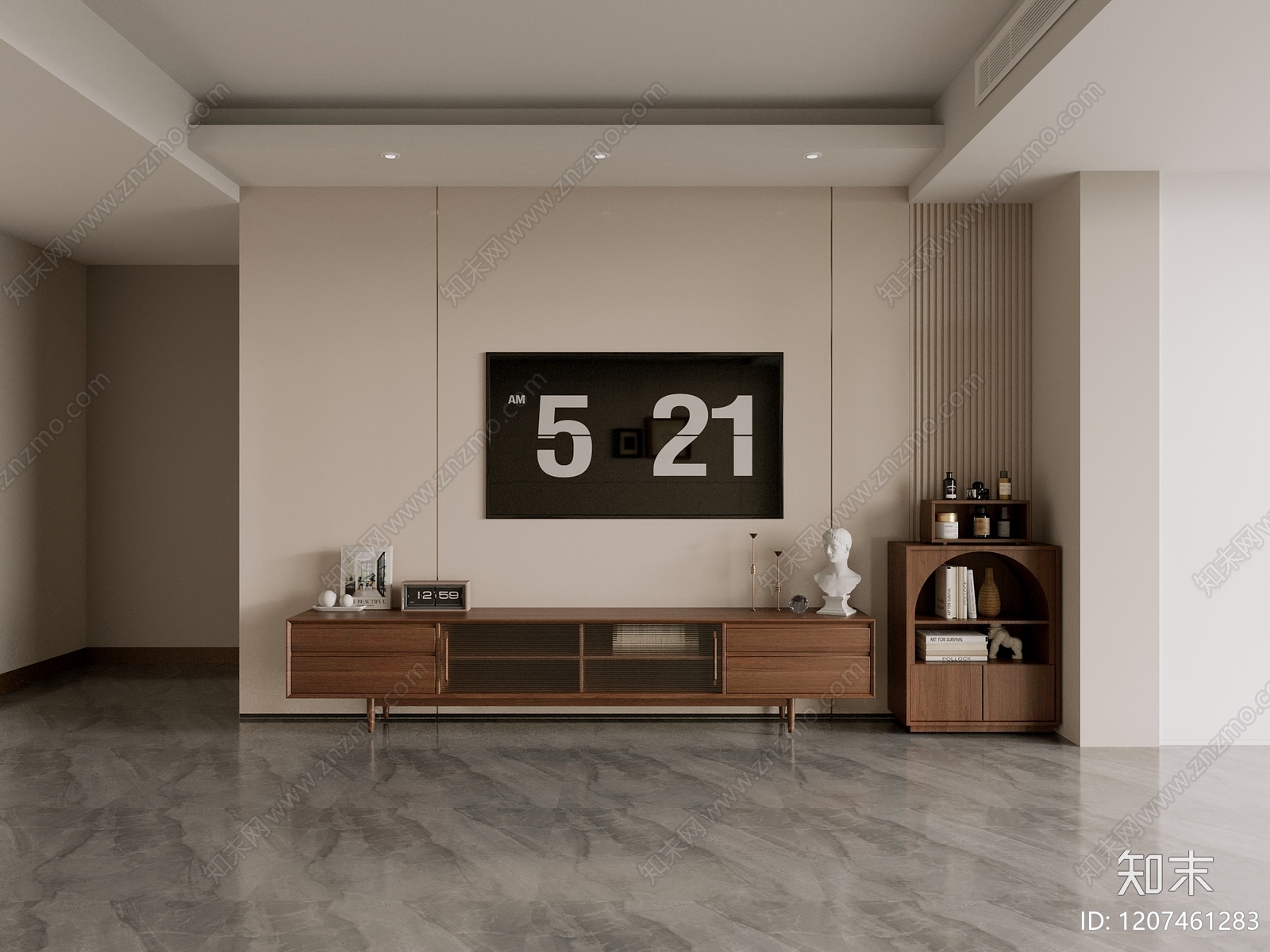 中古复古家居客厅3D模型下载【ID:1207461283】