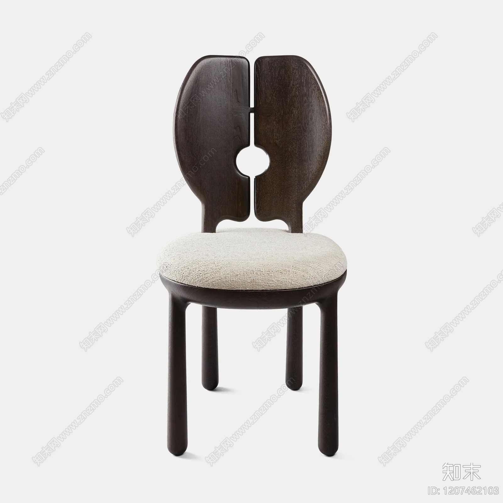 中古原木餐椅SU模型下载【ID:1207462103】