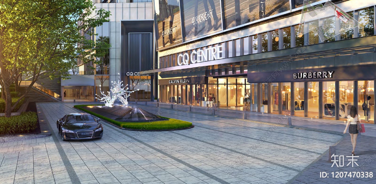 简约现代酒店景观下载【ID:1207470338】