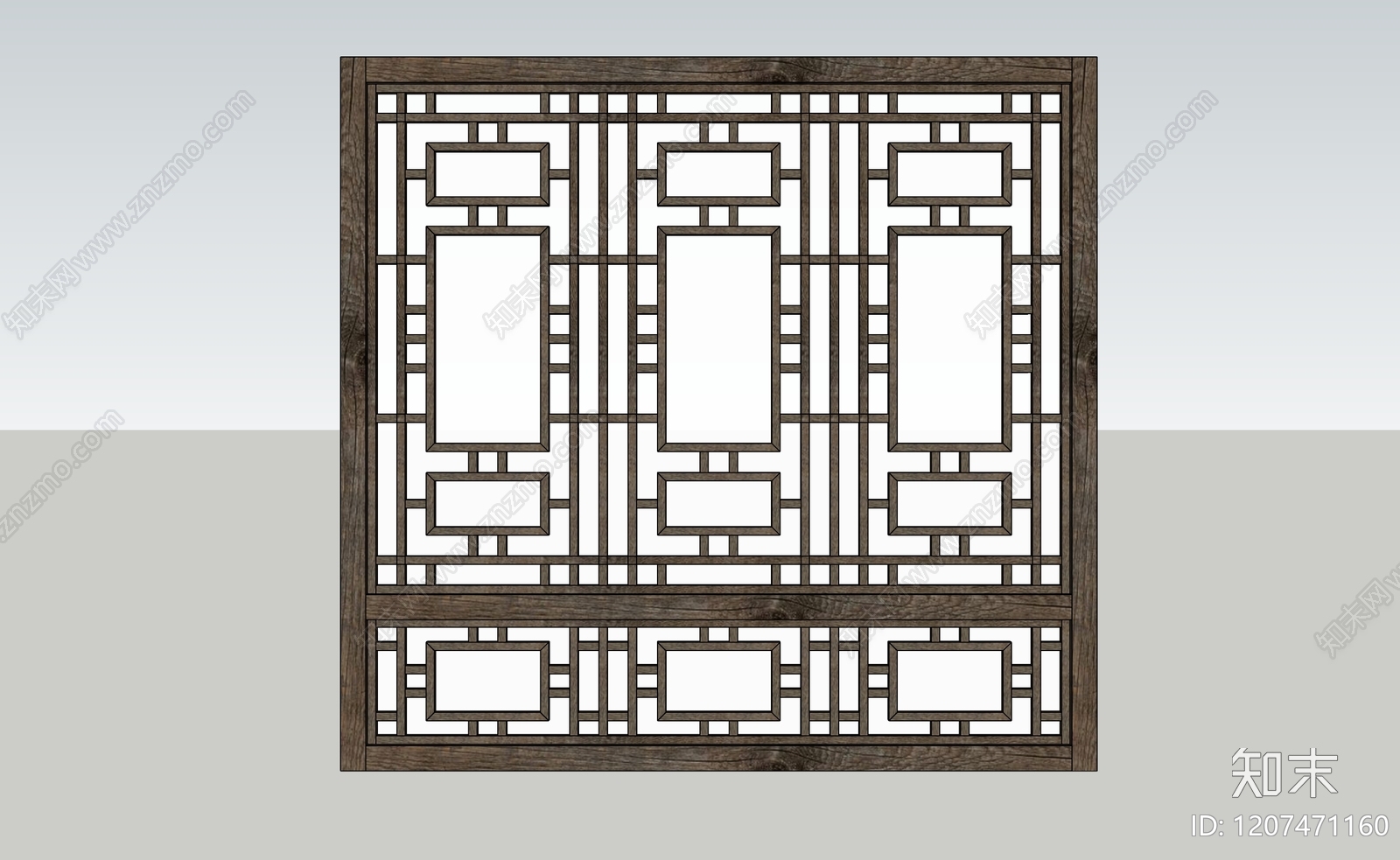 中式古建筑SU模型下载【ID:1207471160】