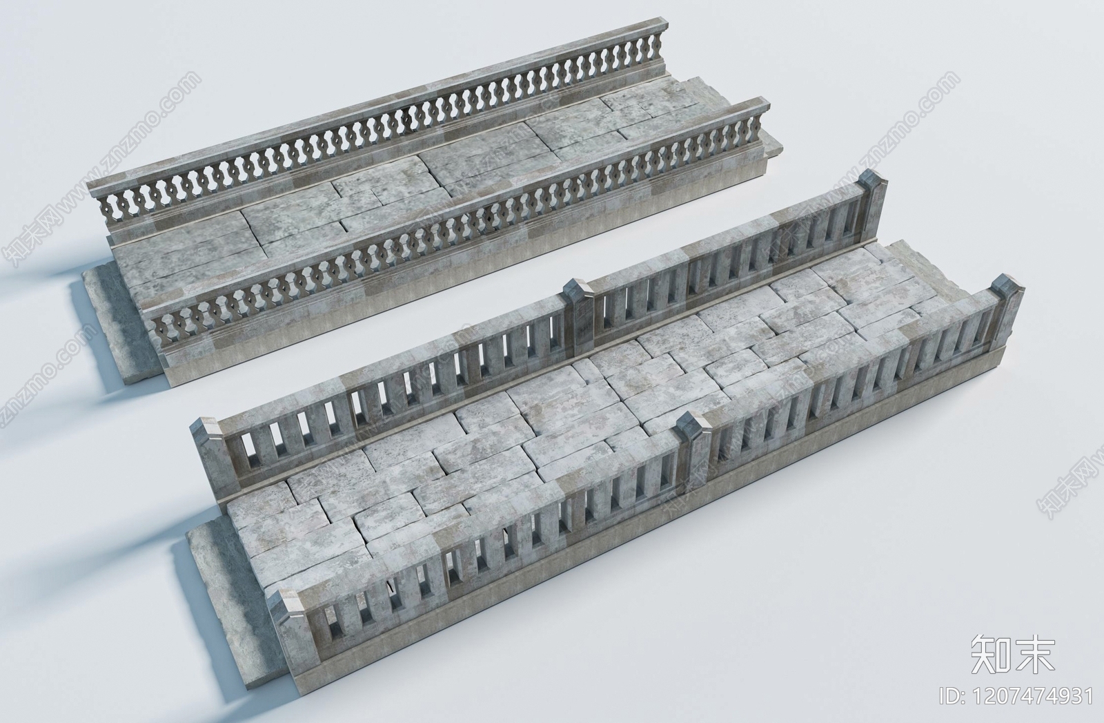 中式景观桥3D模型下载【ID:1207474931】