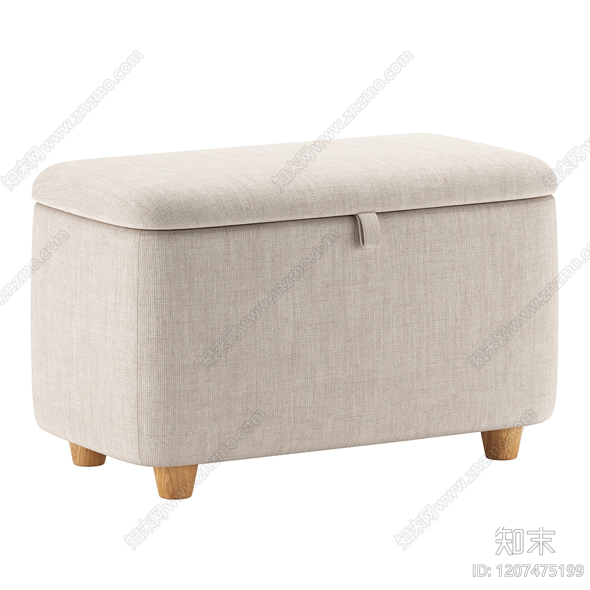 现代沙发凳3D模型下载【ID:1207475199】