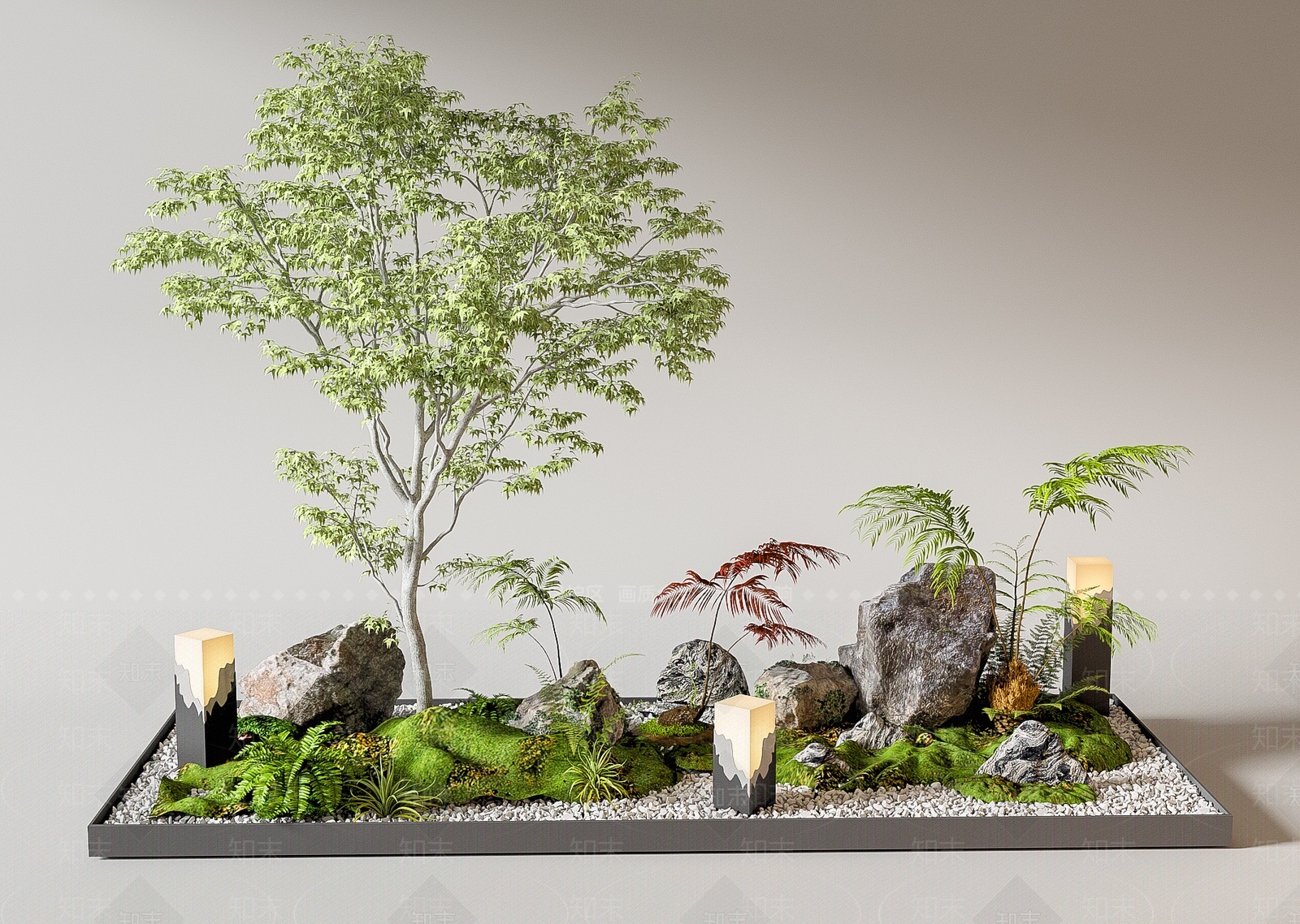 现代景观3D模型下载【ID:1207475457】