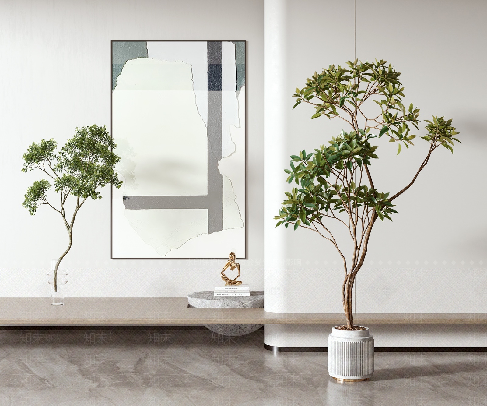 绿植盆栽3D模型下载【ID:1207475652】