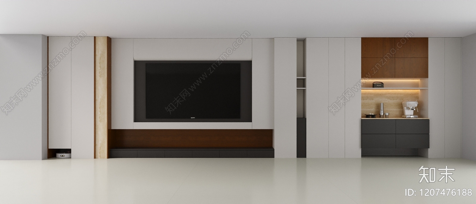 中古轻奢家居客厅3D模型下载【ID:1207476188】