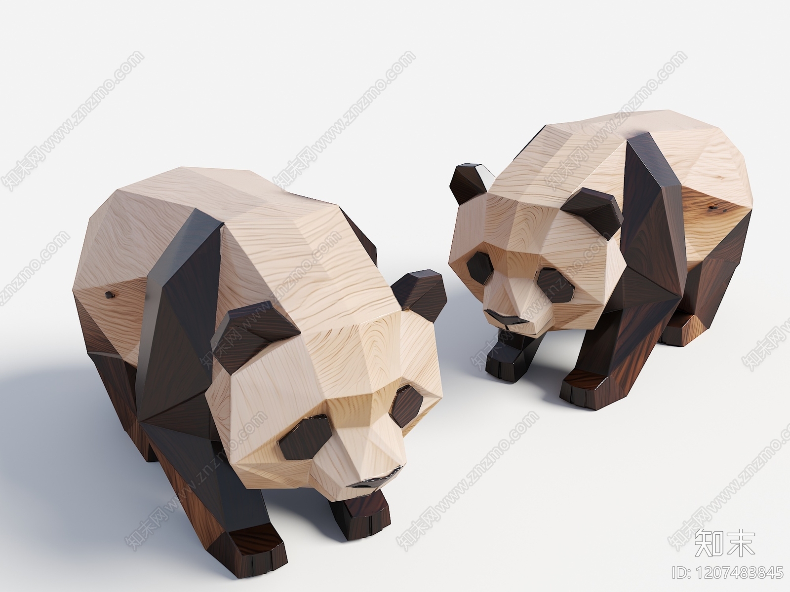 现代景观雕塑3D模型下载【ID:1207483845】