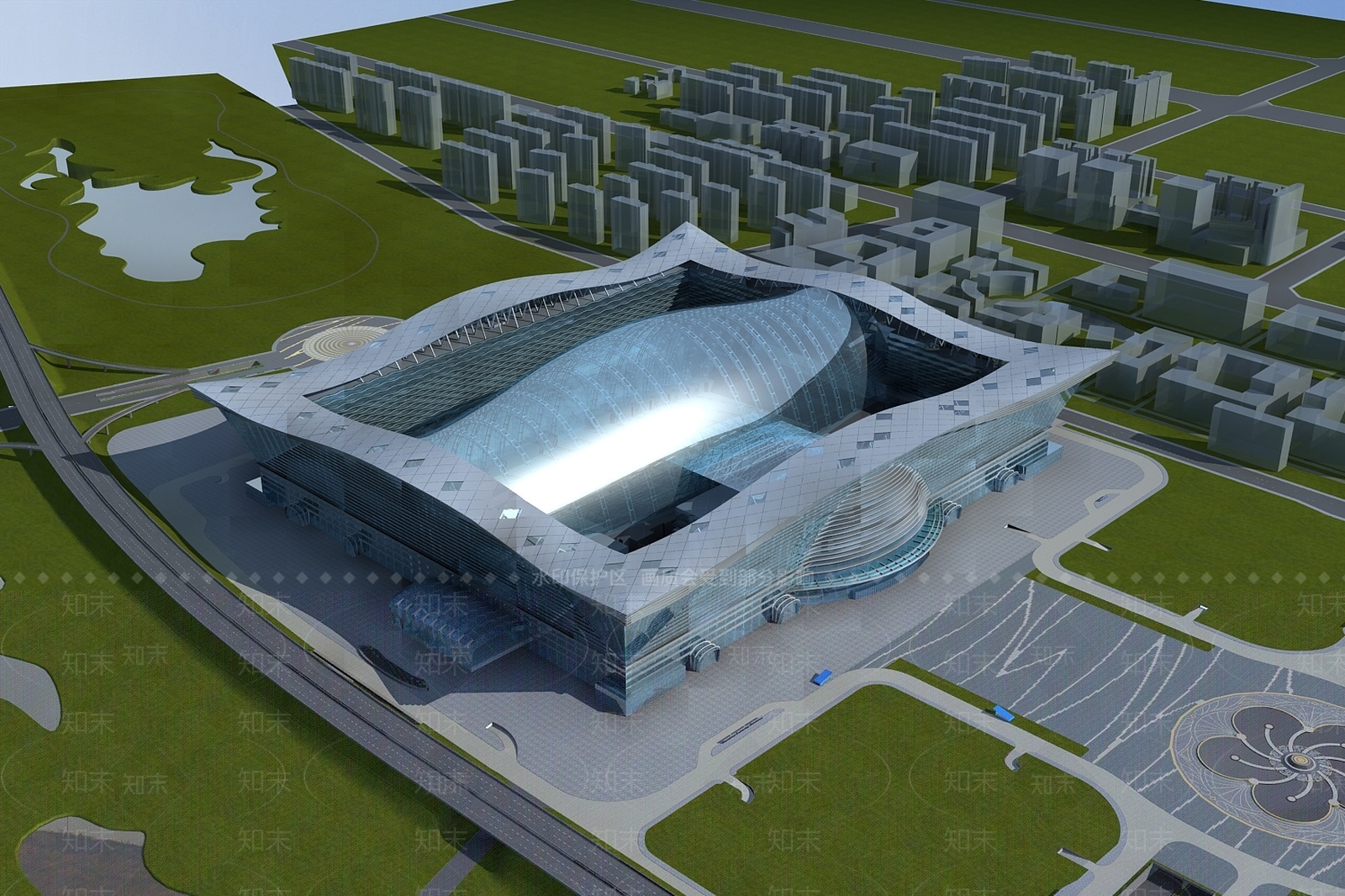 现代成都环球歌剧院3D模型下载【ID:1207488621】