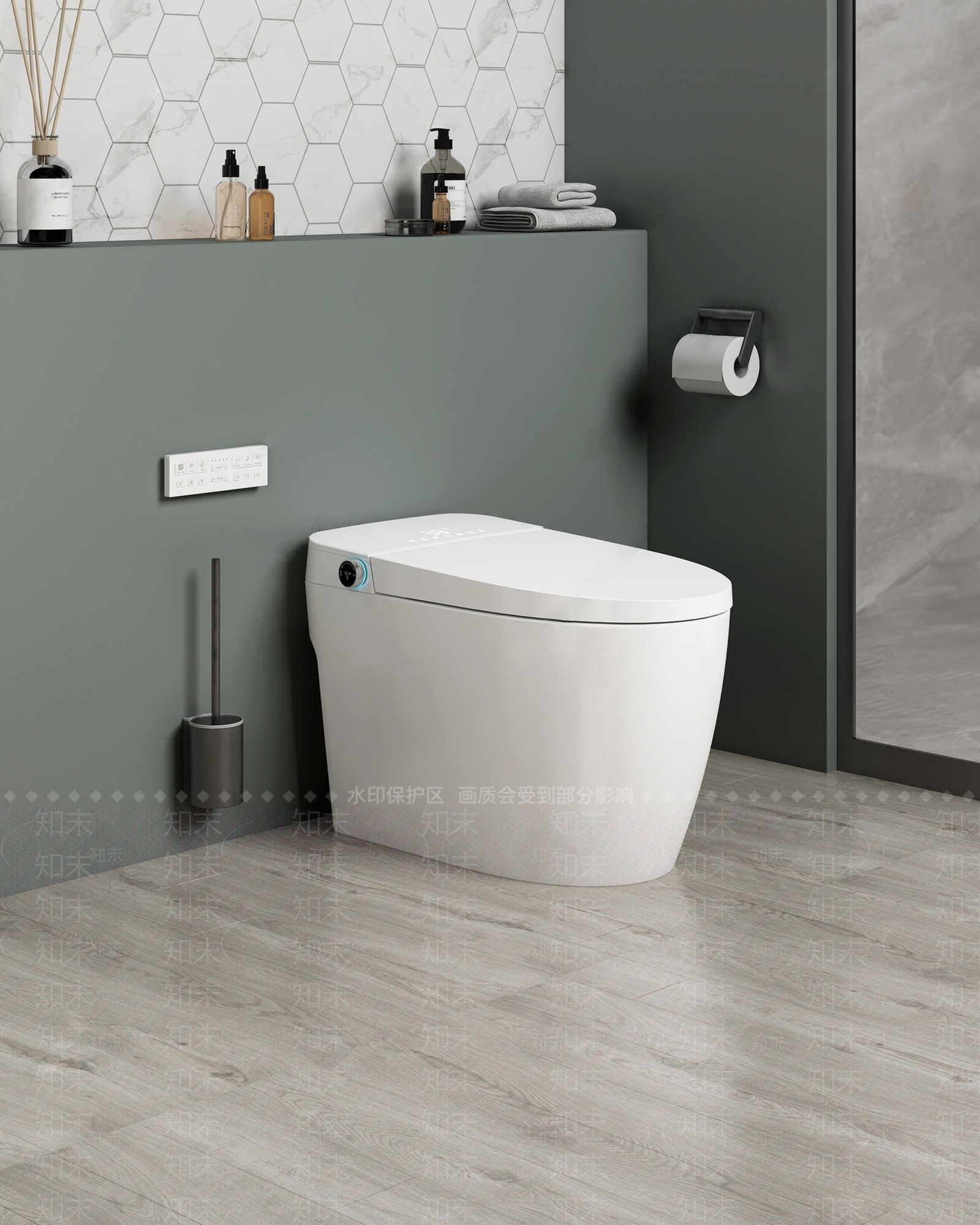 智能马桶SU模型下载【ID:1207489604】