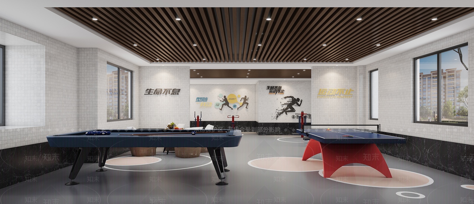 球类体育场体育活动室3D模型下载【ID:1207490847】