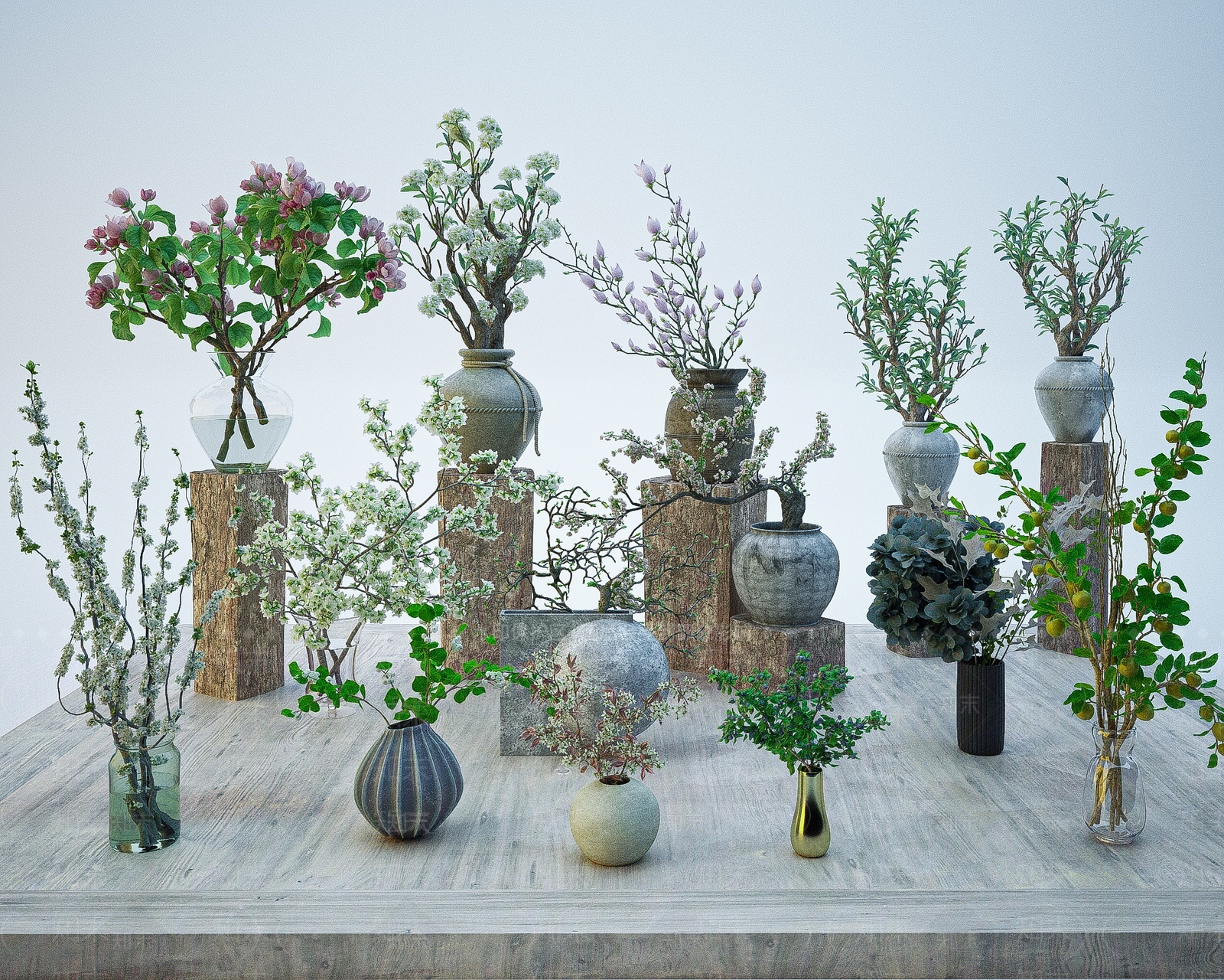 现代花瓶3D模型下载【ID:1207496086】