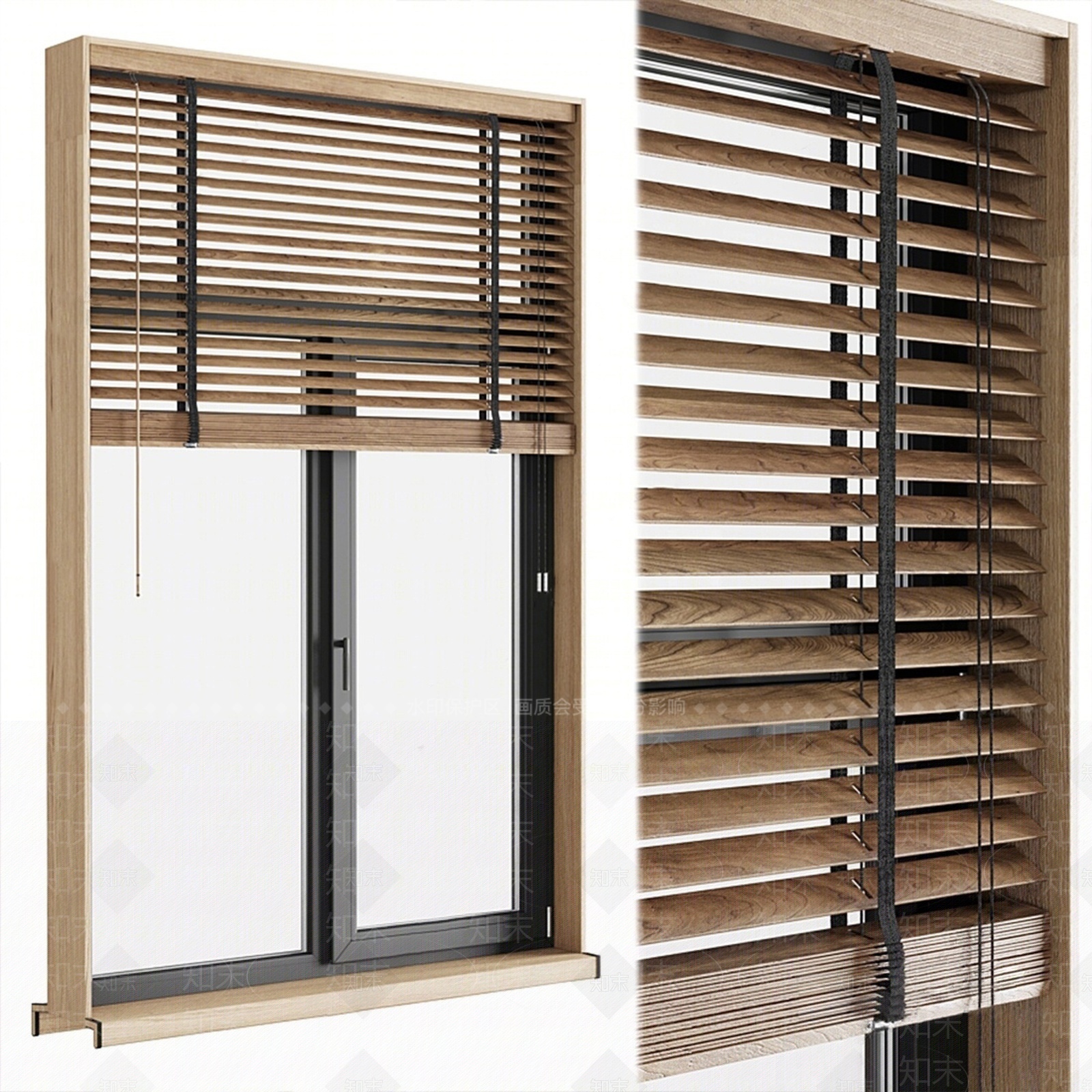 现代百叶帘SU模型下载【ID:1207496141】
