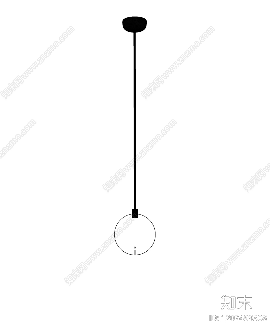 现代意式吊灯SU模型下载【ID:1207499308】