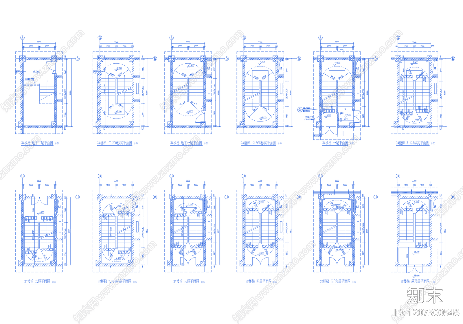 现代其他商业建筑cad施工图下载【ID:1207500546】