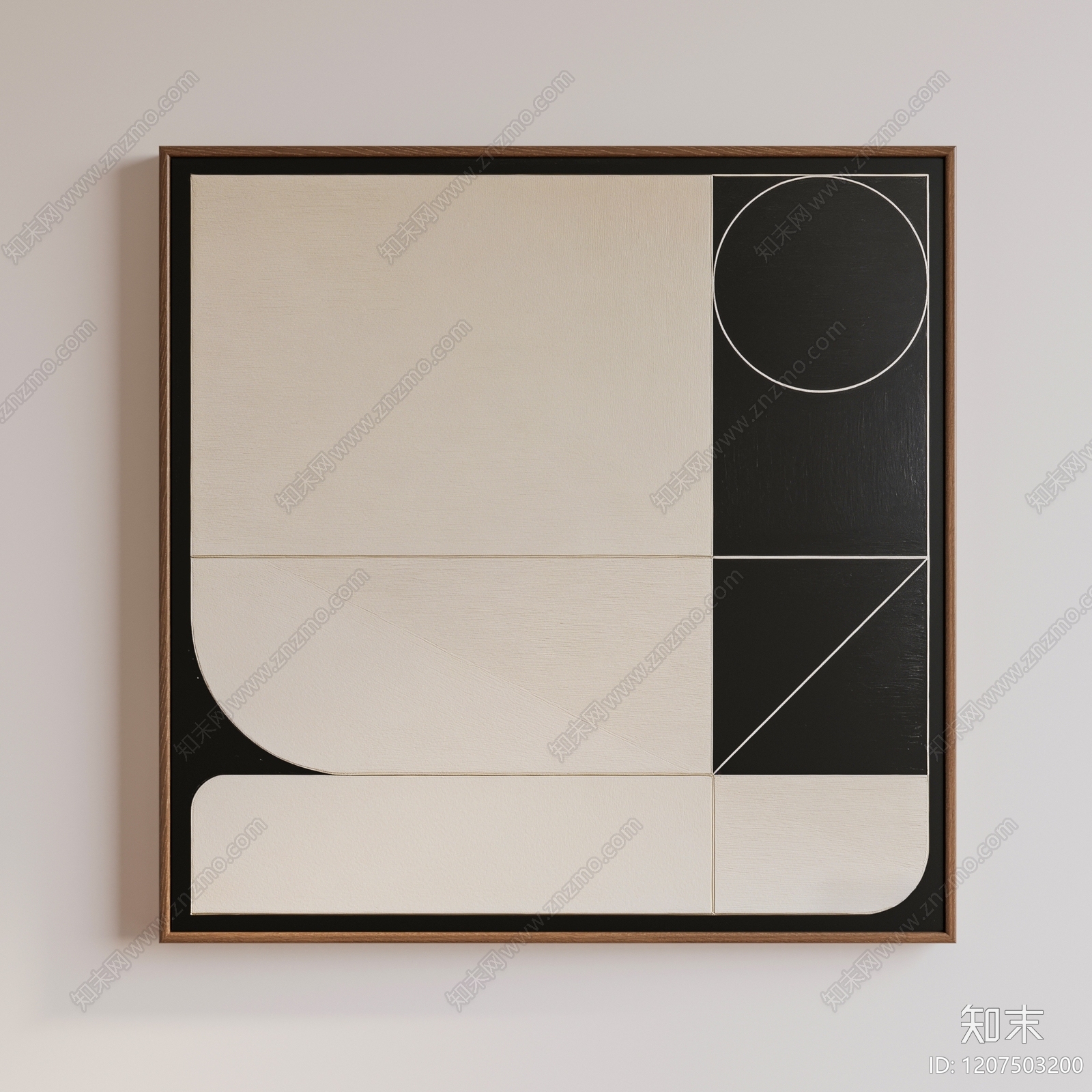 现代复古挂画3D模型下载【ID:1207503200】