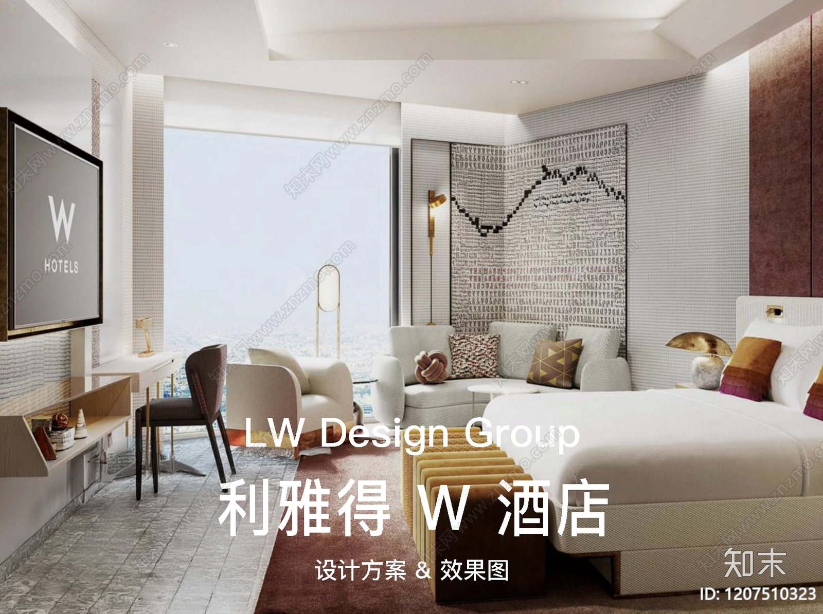 法式奶油酒店民宿软装下载【ID:1207510323】