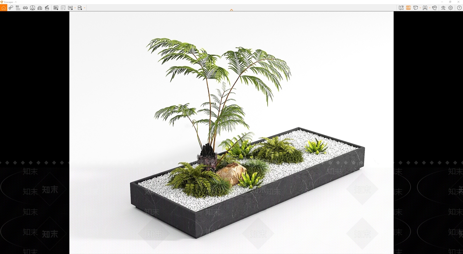 现代蕨类植物SU模型下载【ID:1207511284】