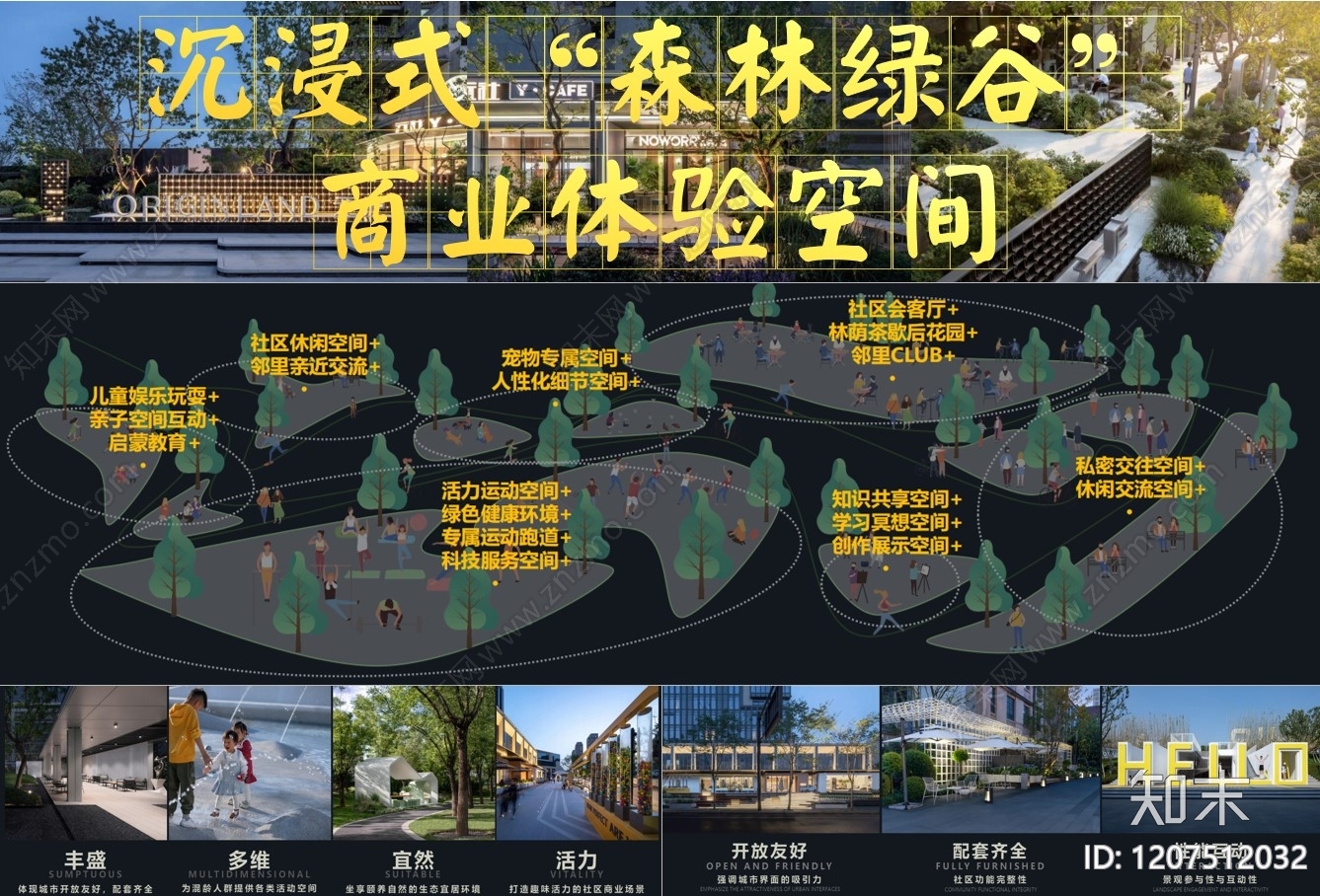 现代商业街景观下载【ID:1207512032】