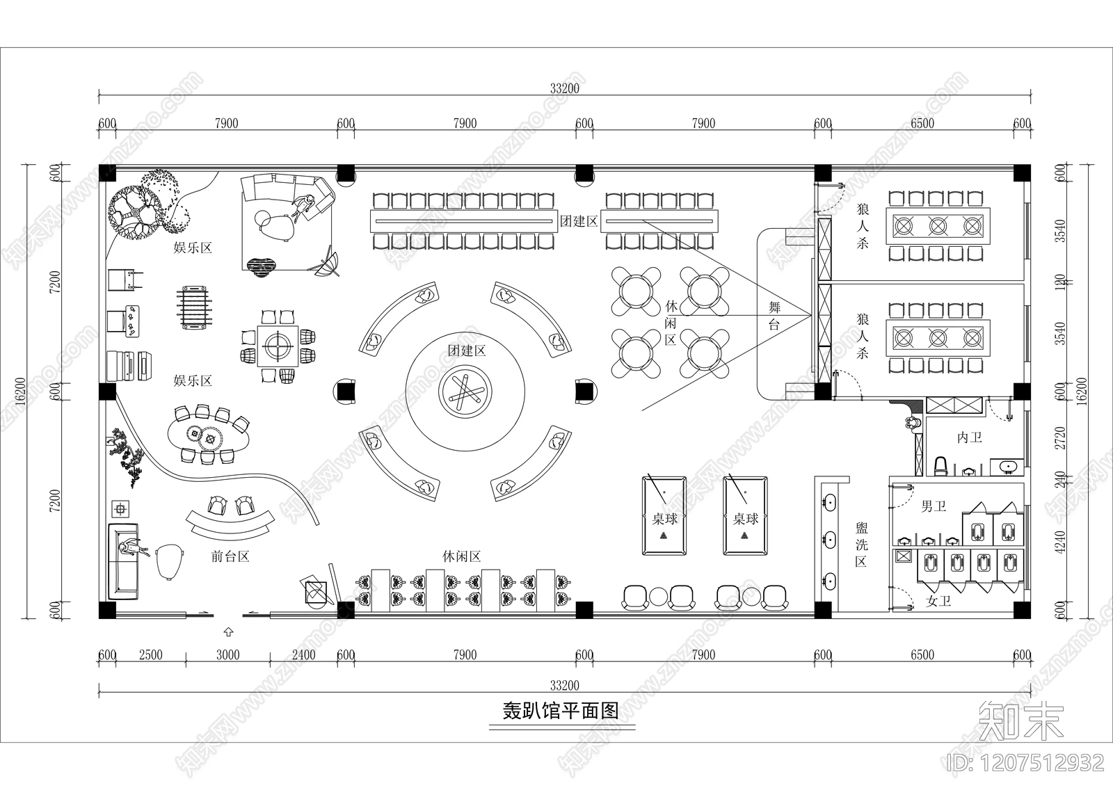 意式现代其他休闲娱乐空间cad施工图下载【ID:1207512932】