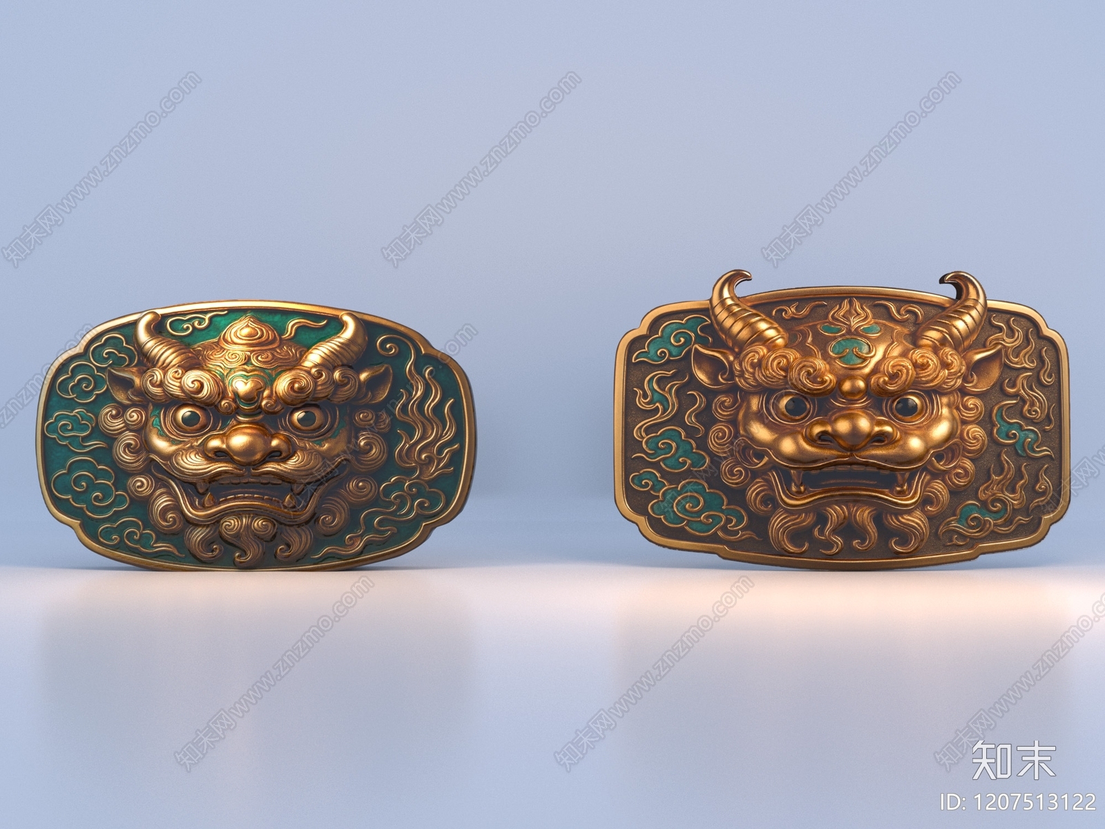 新中式中式摆件组合3D模型下载【ID:1207513122】