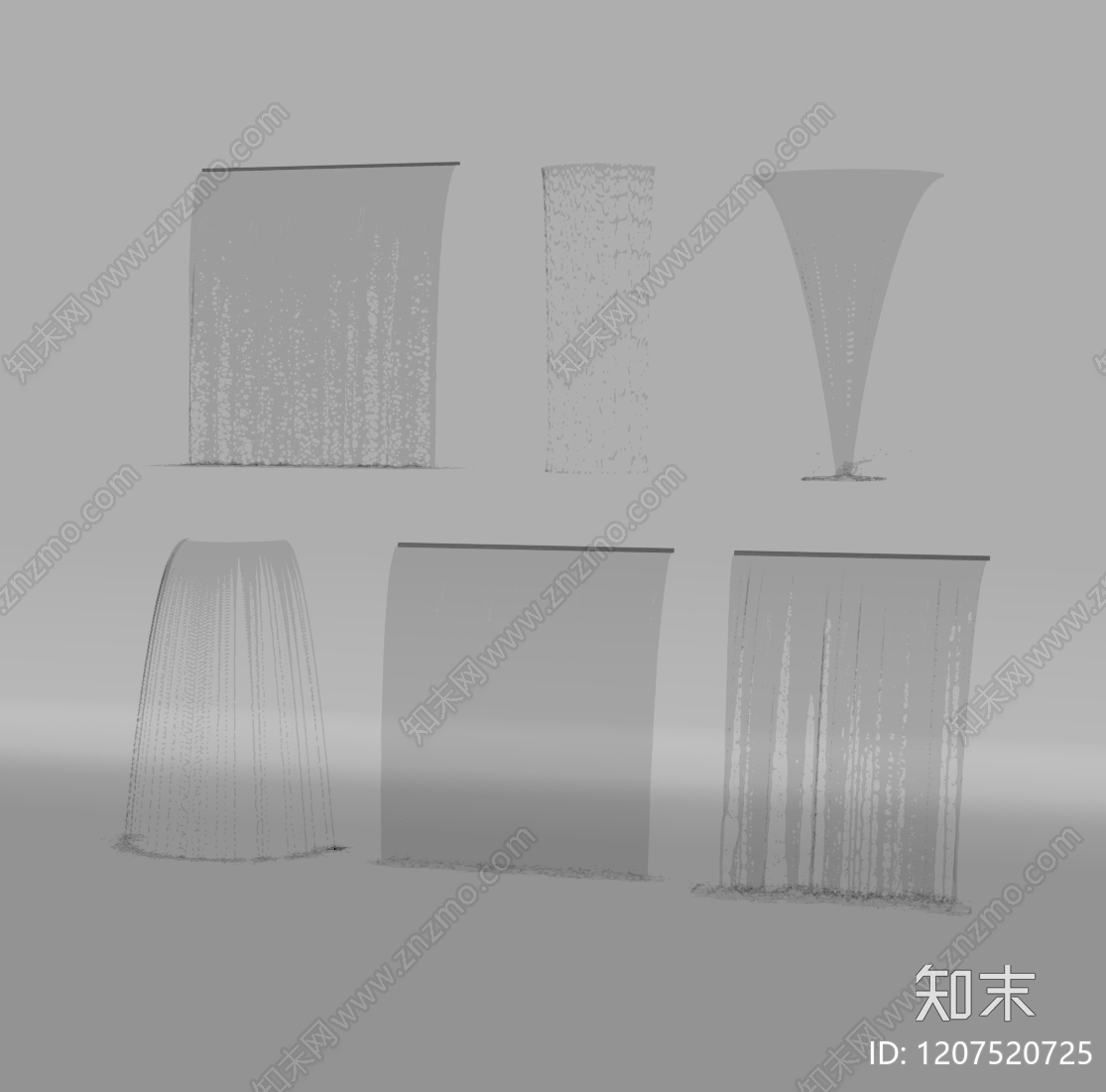 现代喷泉SU模型下载【ID:1207520725】