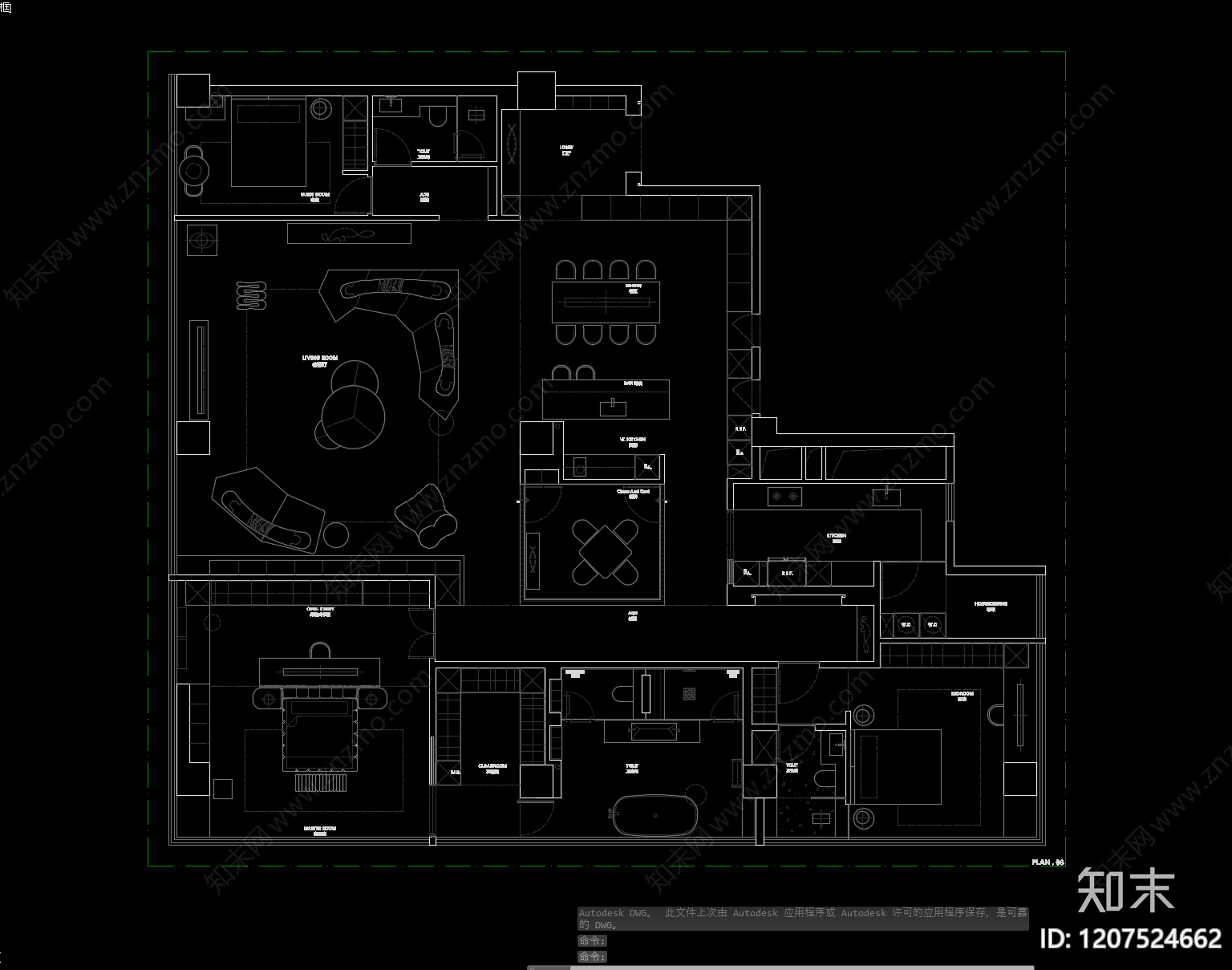 大平层cad施工图下载【ID:1207524662】