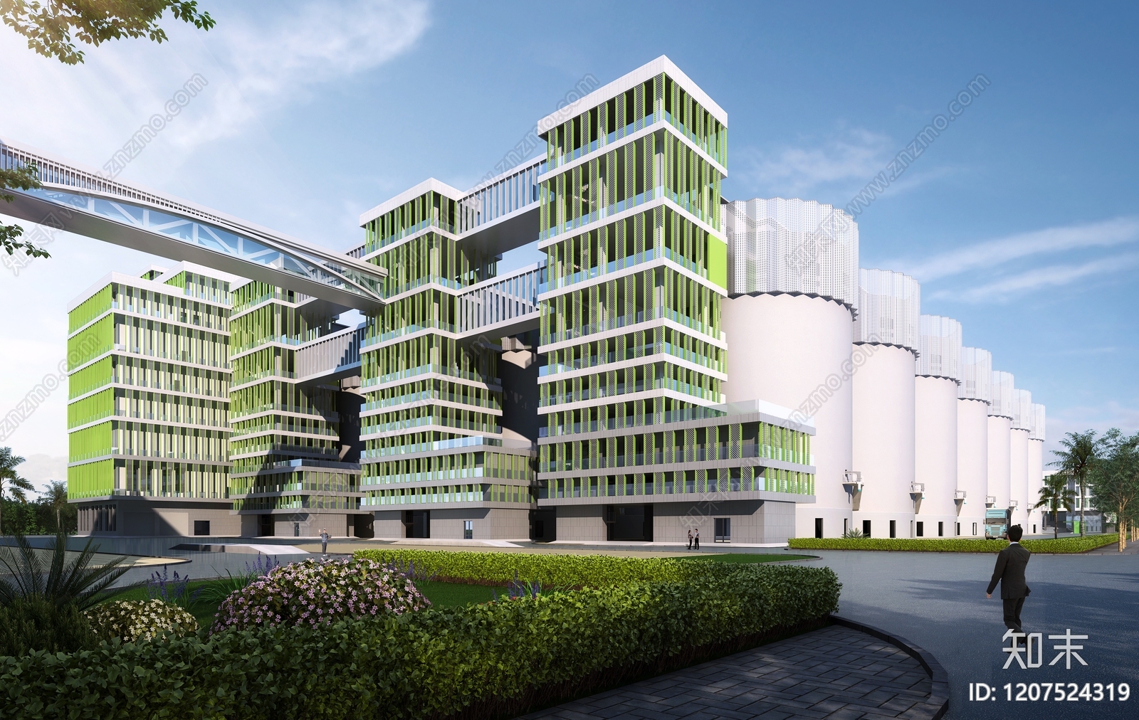 现代仓库SU模型下载【ID:1207524319】