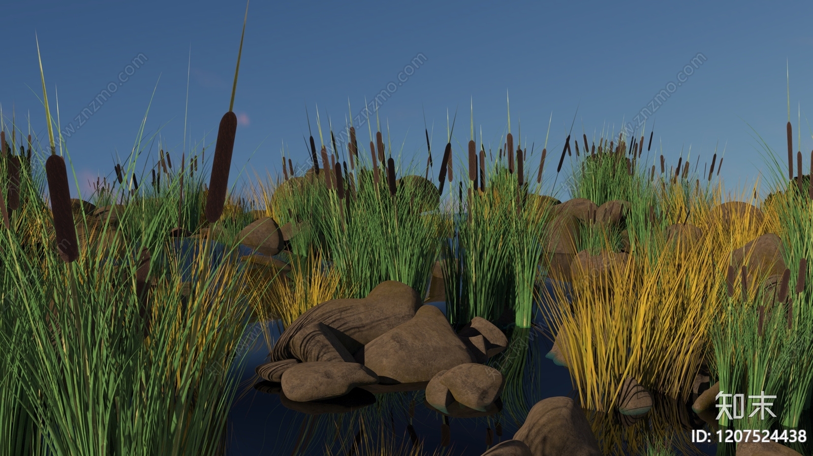 现代其他水景设施3D模型下载【ID:1207524438】