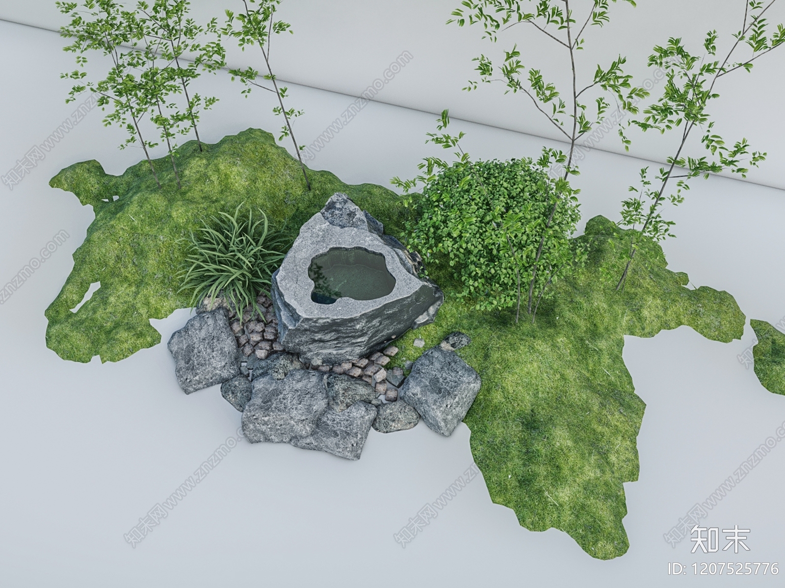 新中式日式其他景观小品SU模型下载【ID:1207525776】