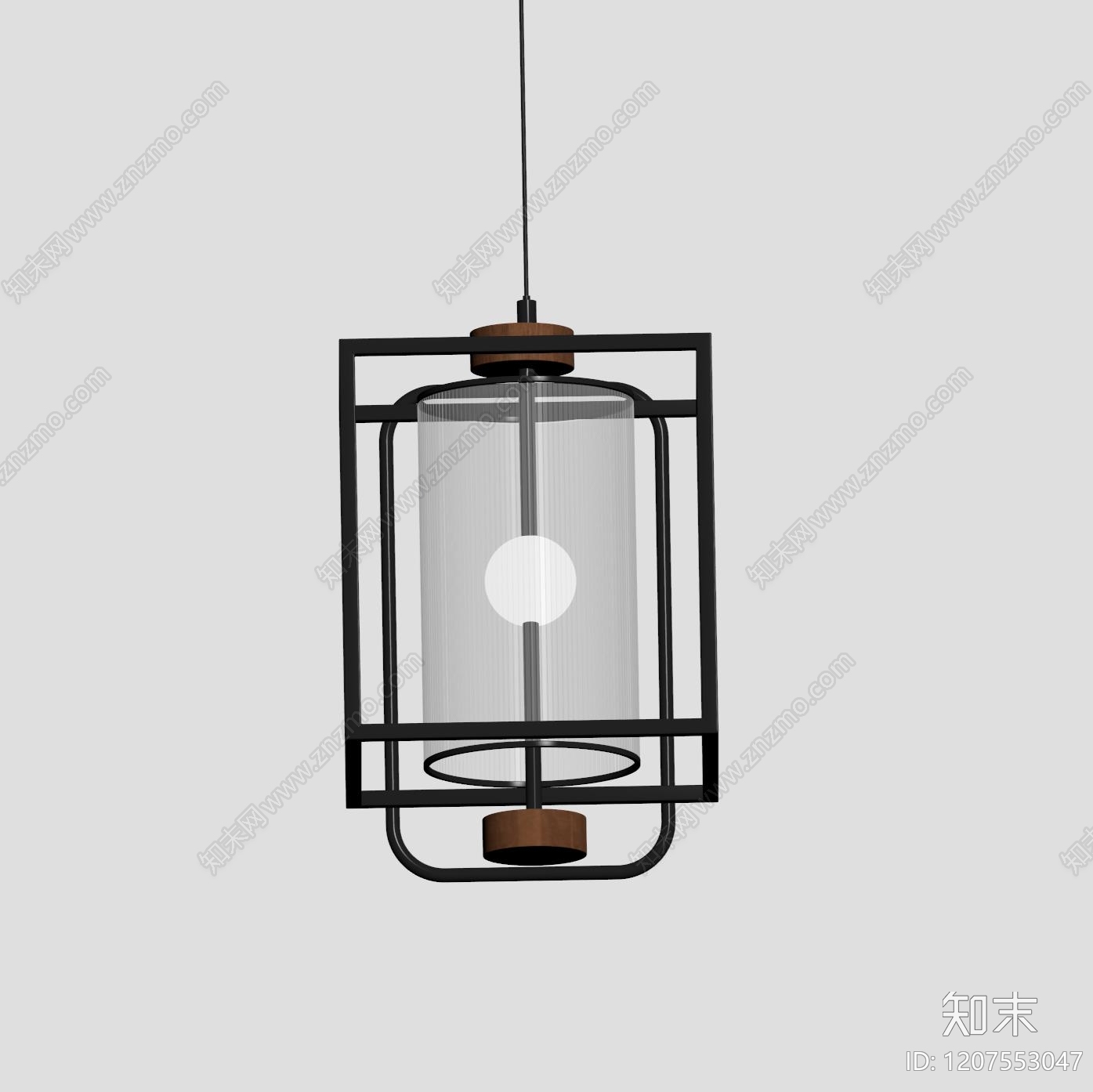 新中式中古吊灯SU模型下载【ID:1207553047】