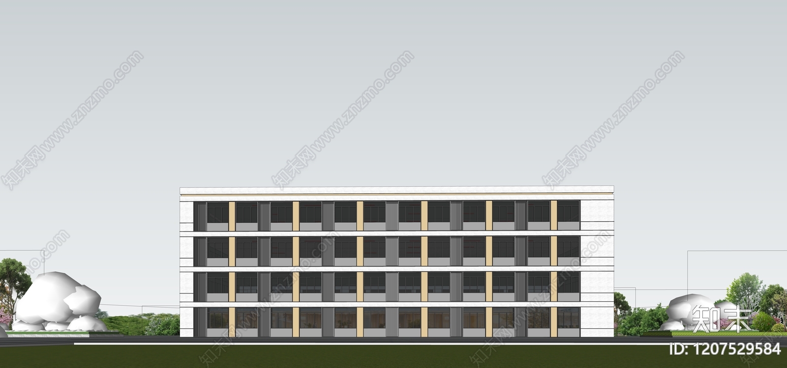 现代简约宿舍SU模型下载【ID:1207529584】