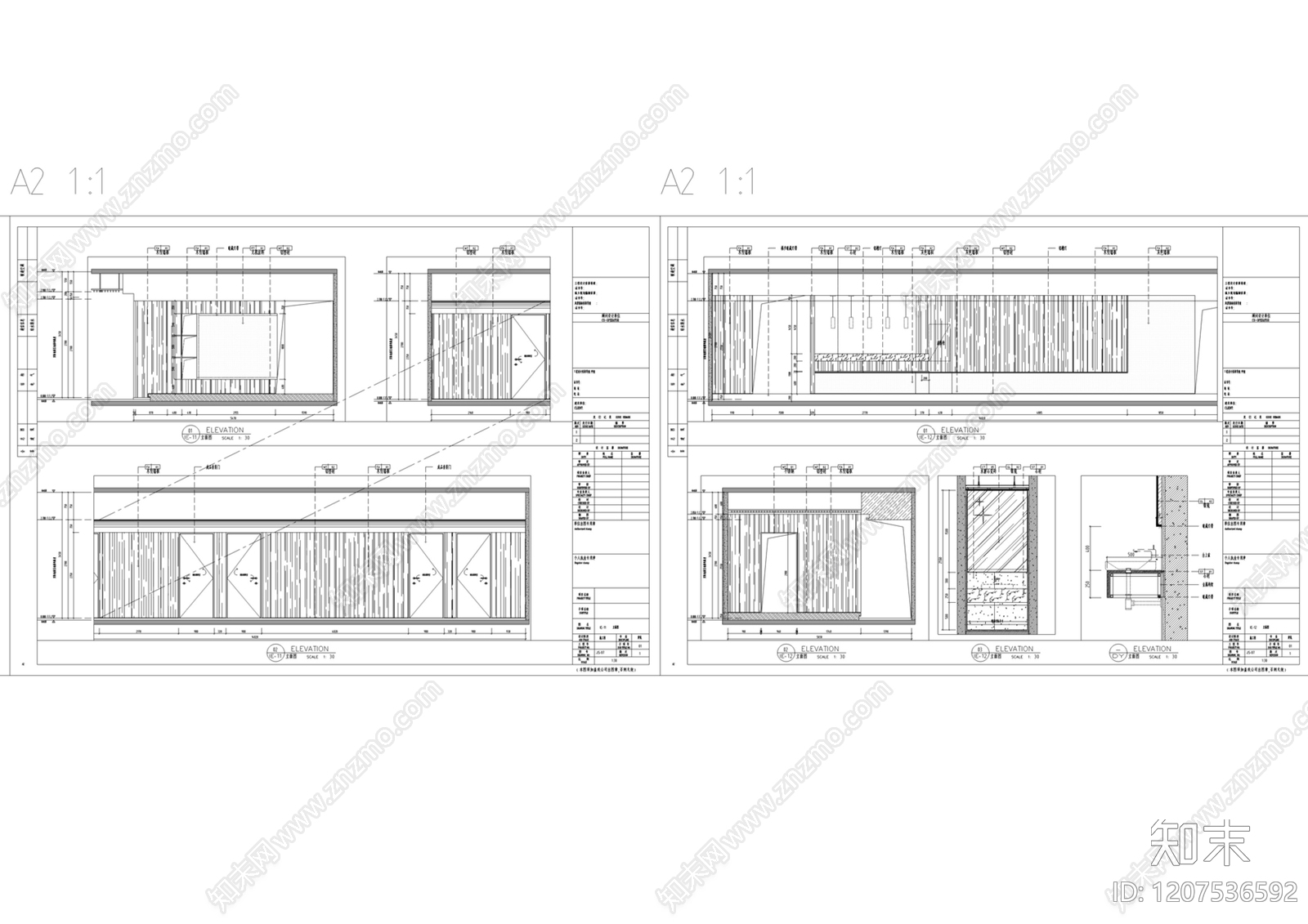现代台球厅cad施工图下载【ID:1207536592】