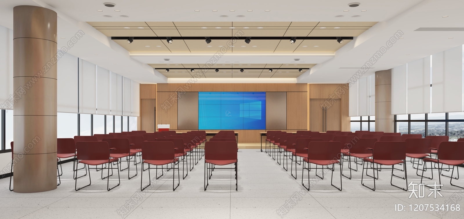 现代会议室3D模型下载【ID:1207534168】