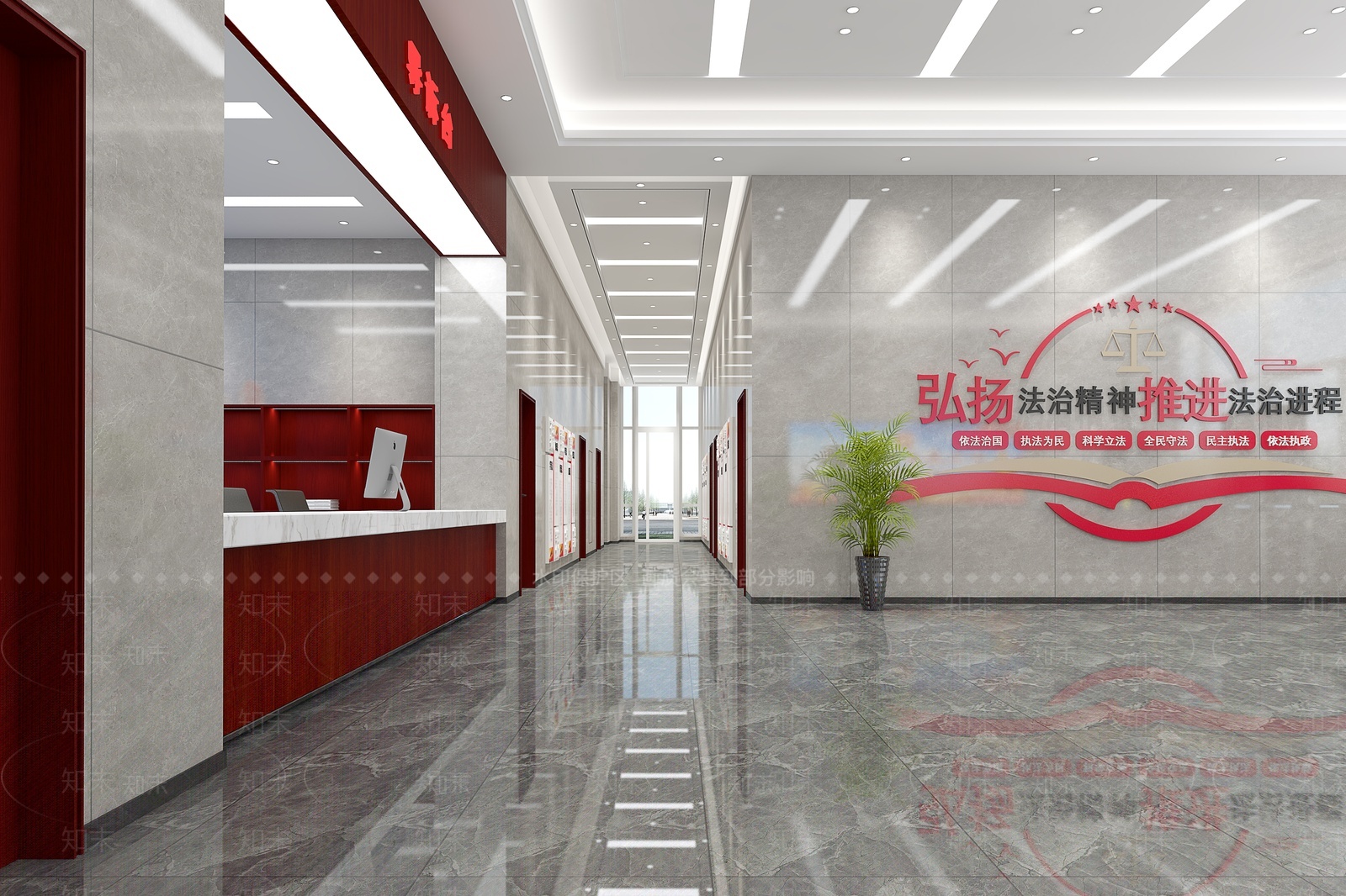 现代党政机关3D模型下载【ID:1207535019】