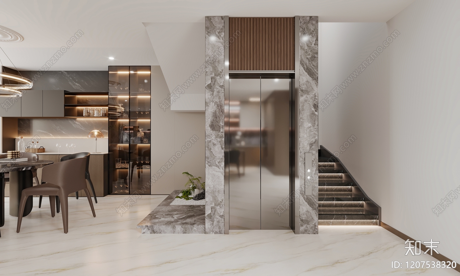 意式酒柜3D模型下载【ID:1207538320】