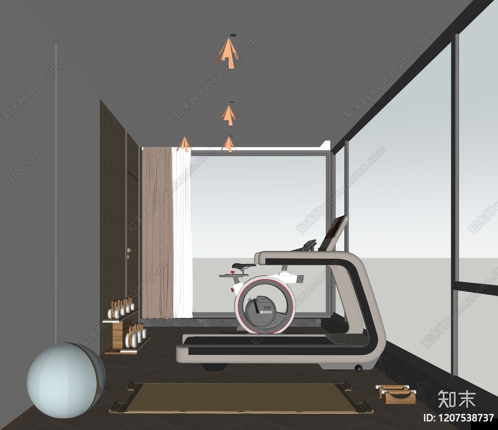现代其他娱乐室SU模型下载【ID:1207538737】