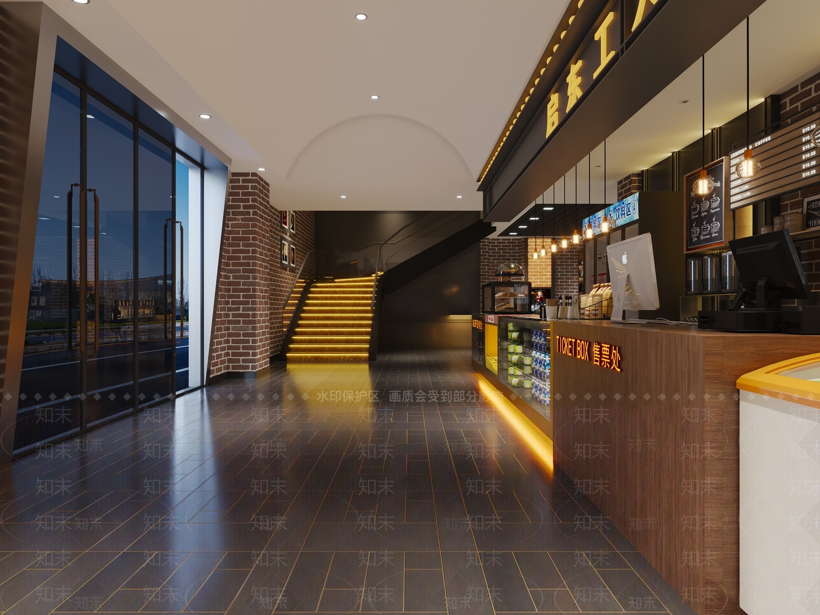 复古工业电影院3D模型下载【ID:1207541232】