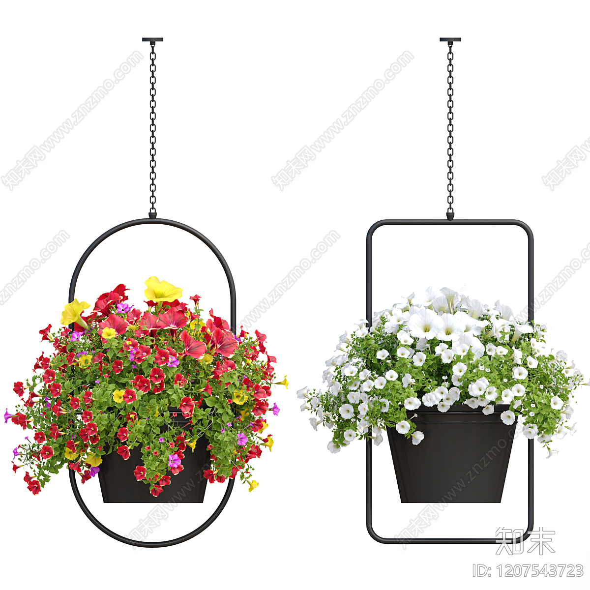 现代欧式花盆3D模型下载【ID:1207543723】