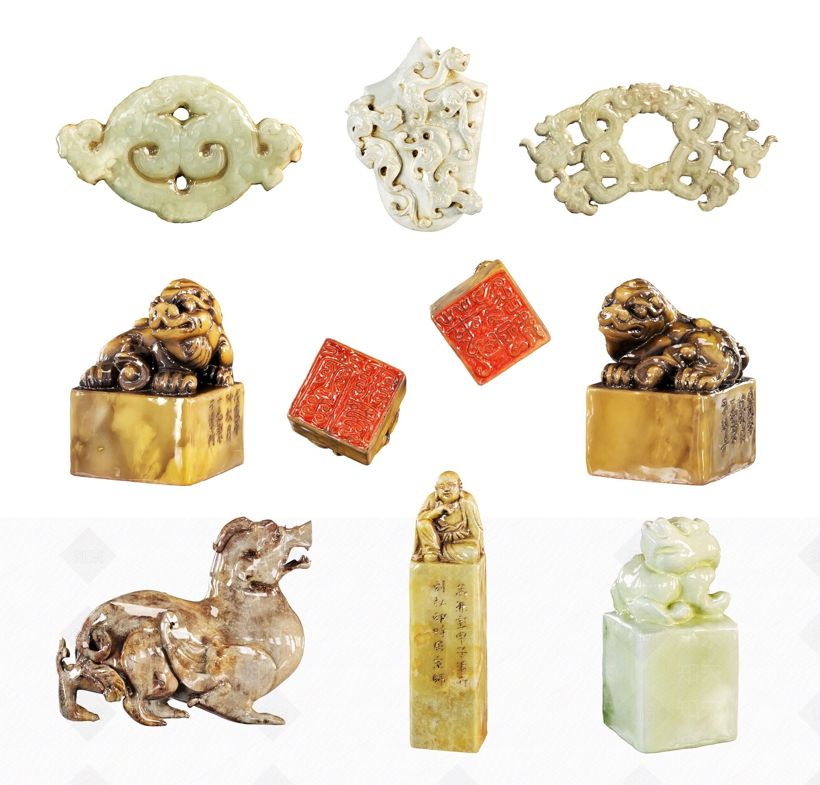 新中式饰品摆件3D模型下载【ID:1207544463】