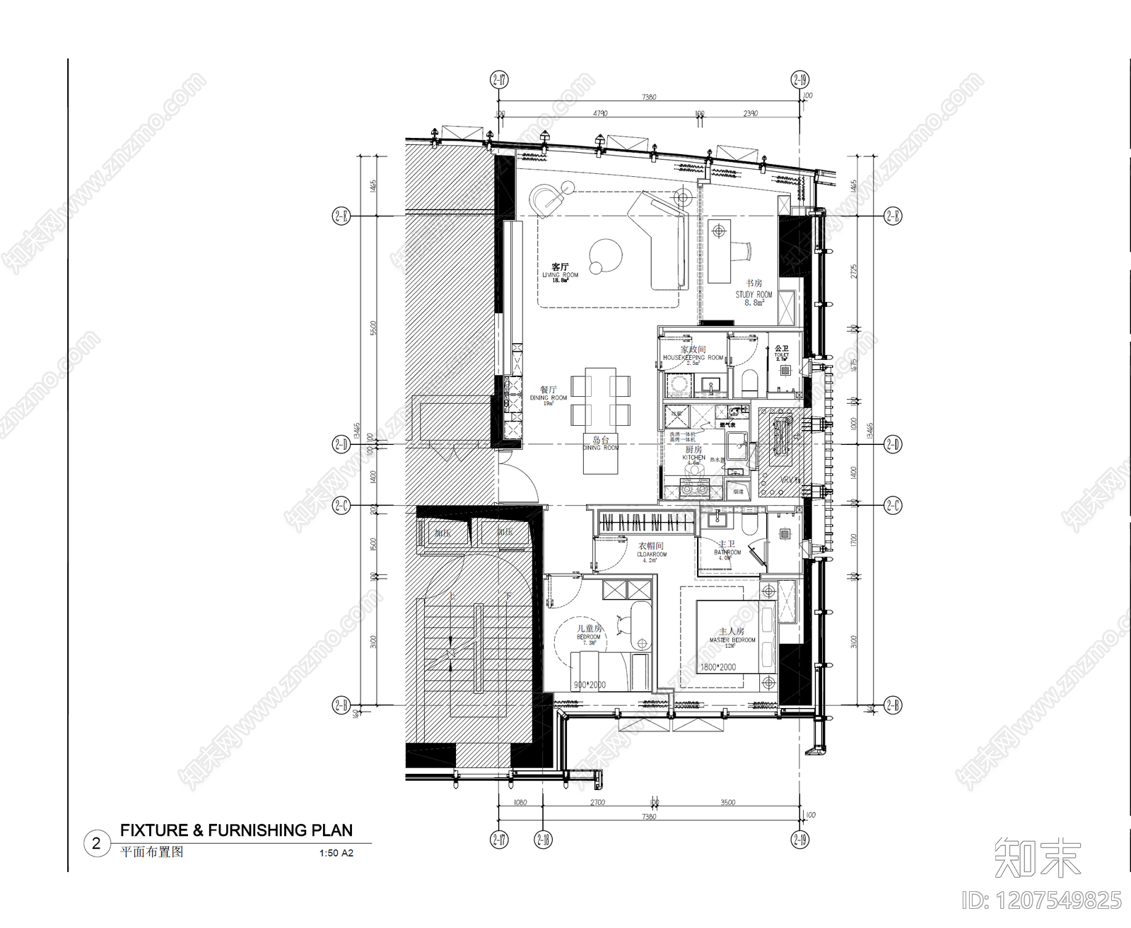 样板间cad施工图下载【ID:1207549825】