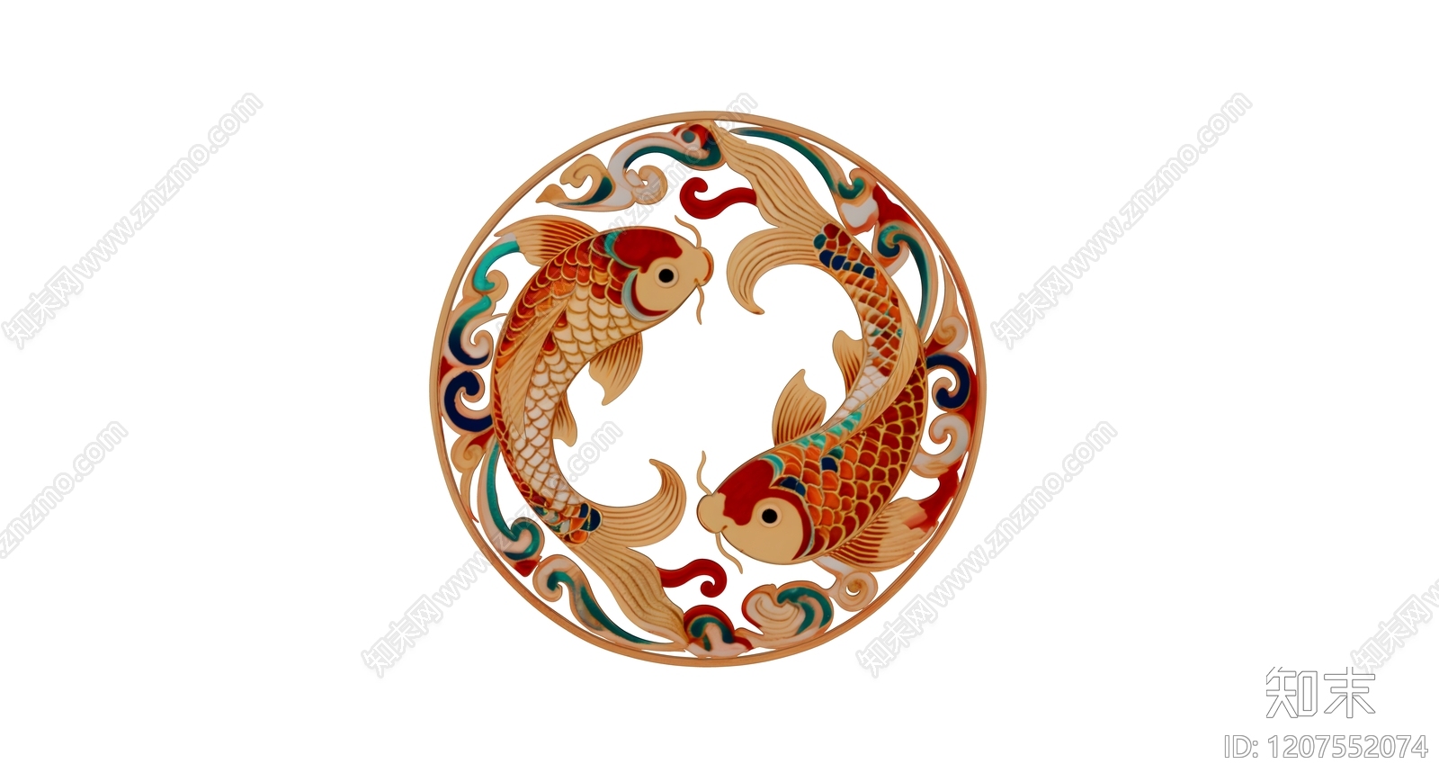 新中式中式挂件SU模型下载【ID:1207552074】