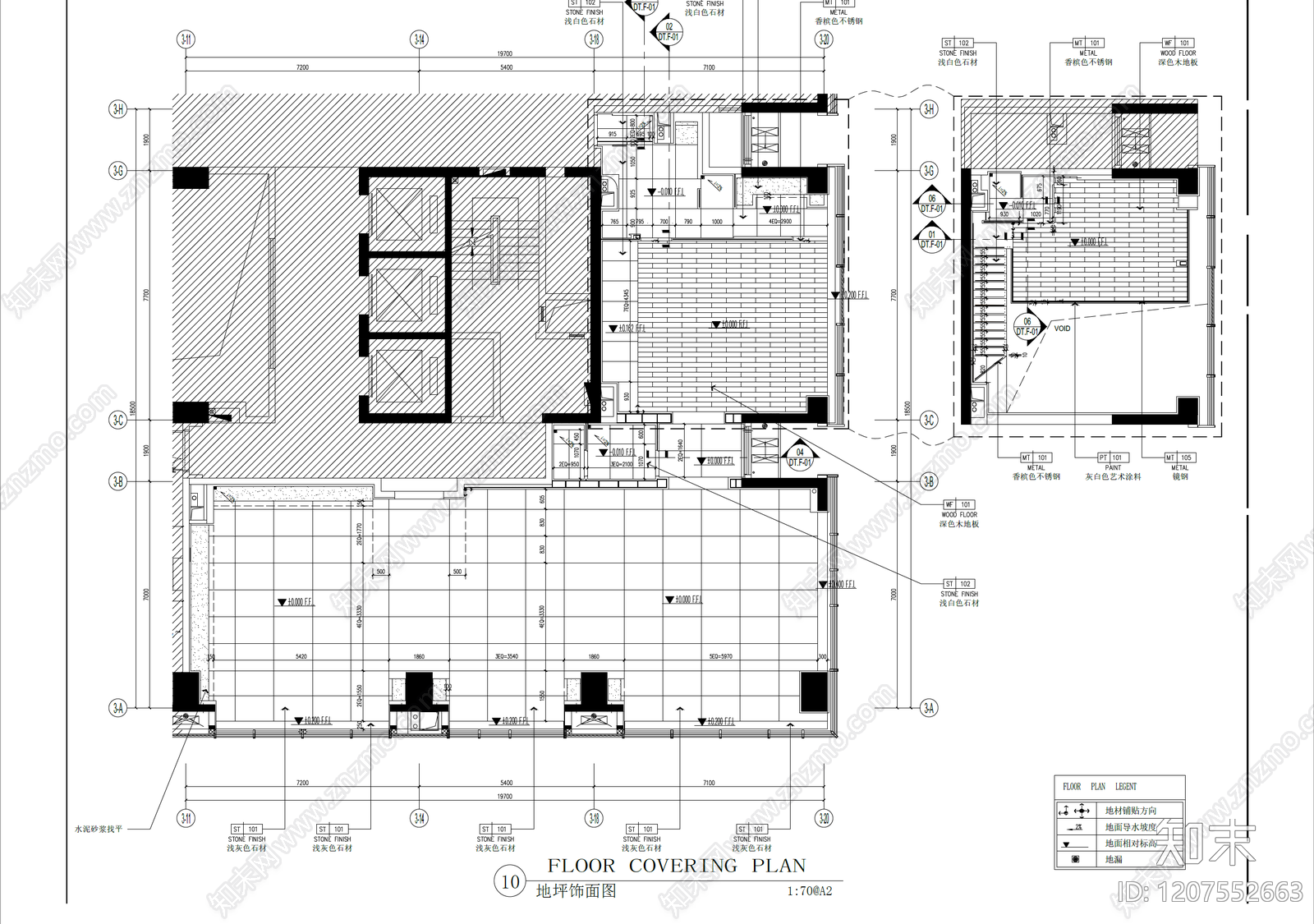loft公寓cad施工图下载【ID:1207552663】