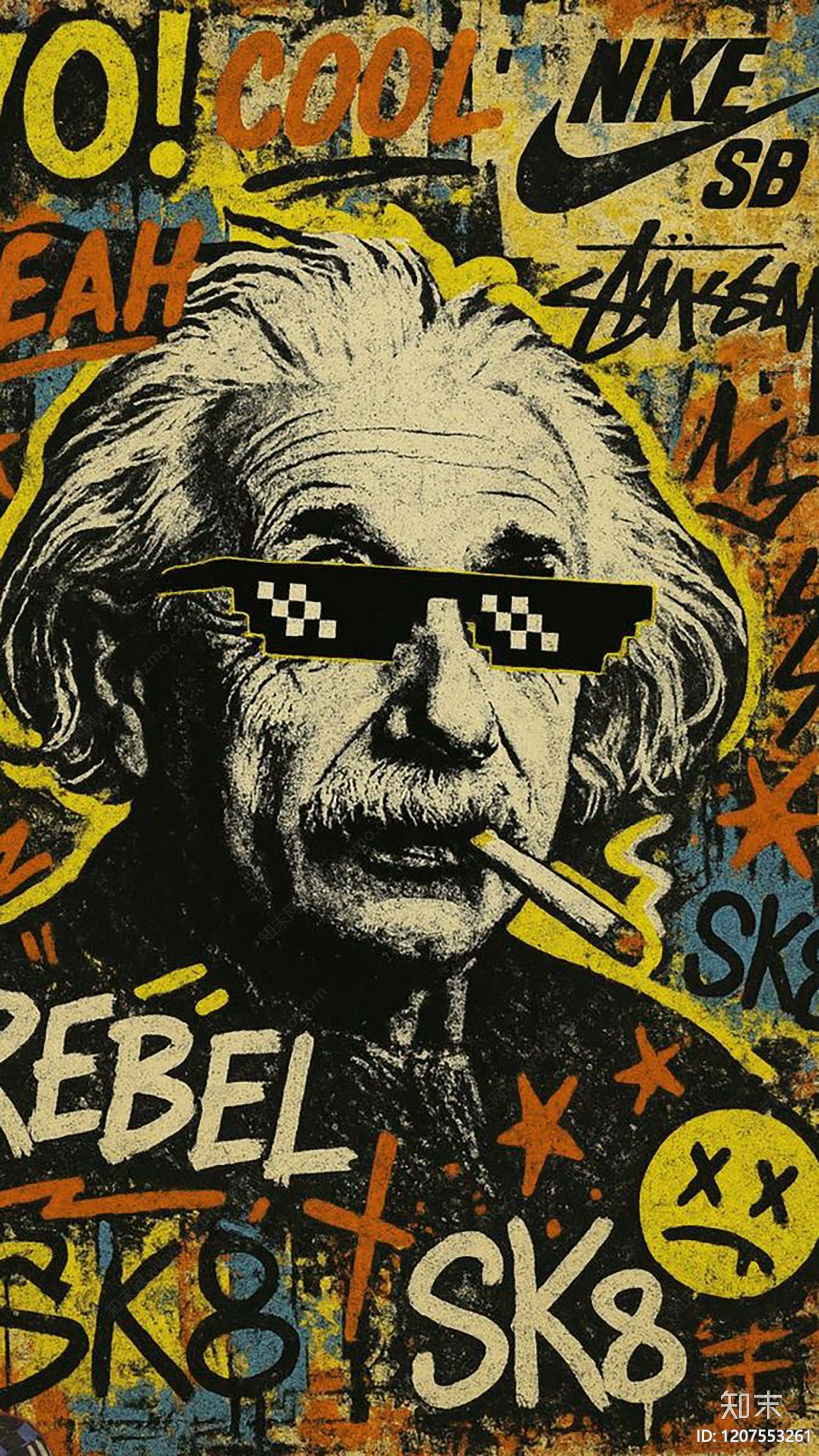 现代美式海报贴图下载【ID:1207553261】