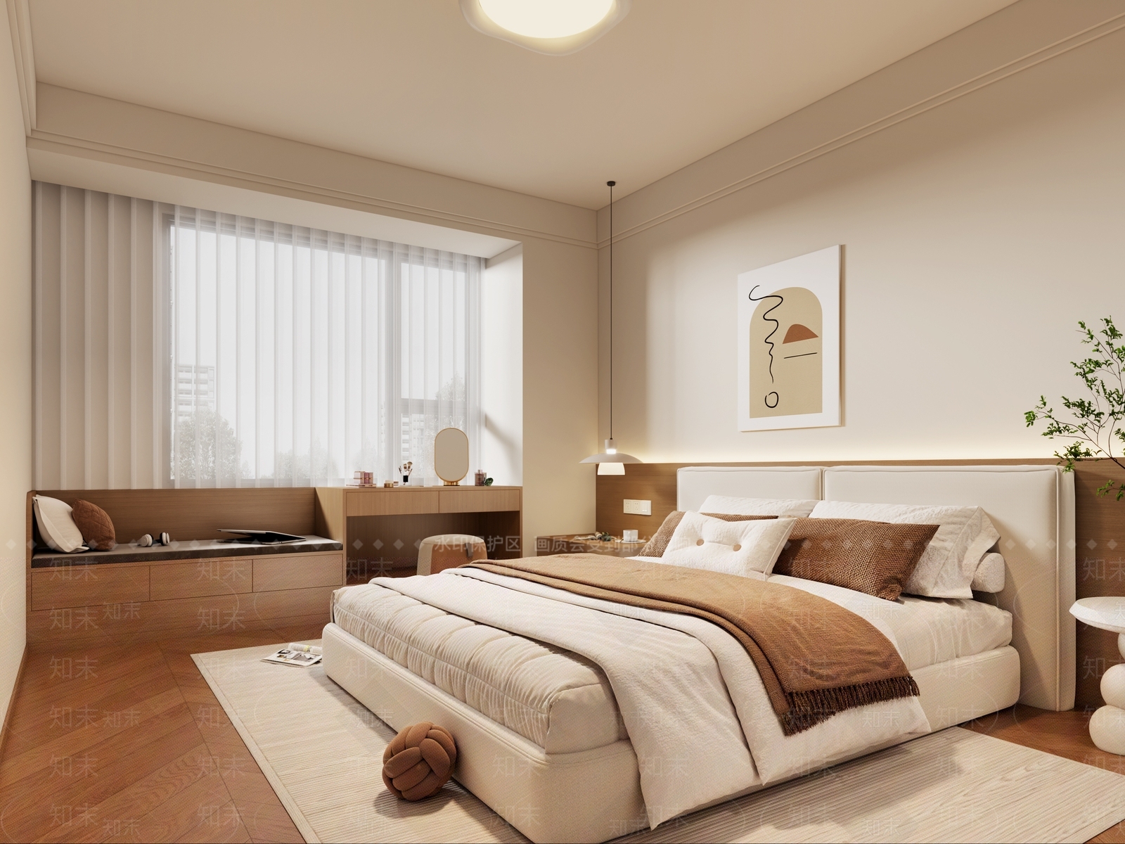 橡木梳妆台梳妆台3D模型下载【ID:1227507736】