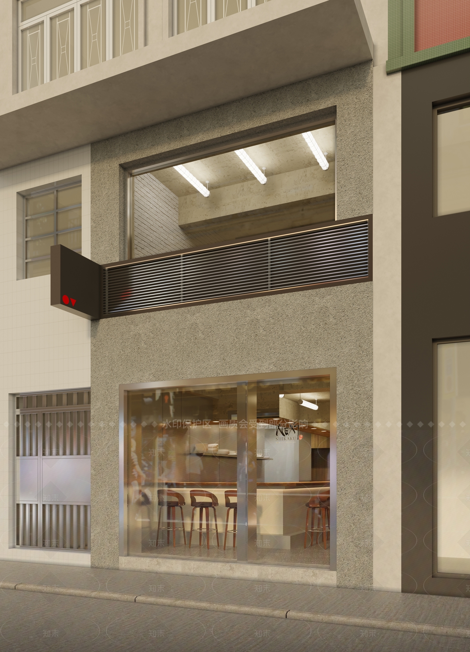 侘寂日式日料店3D模型下载【ID:1207562926】