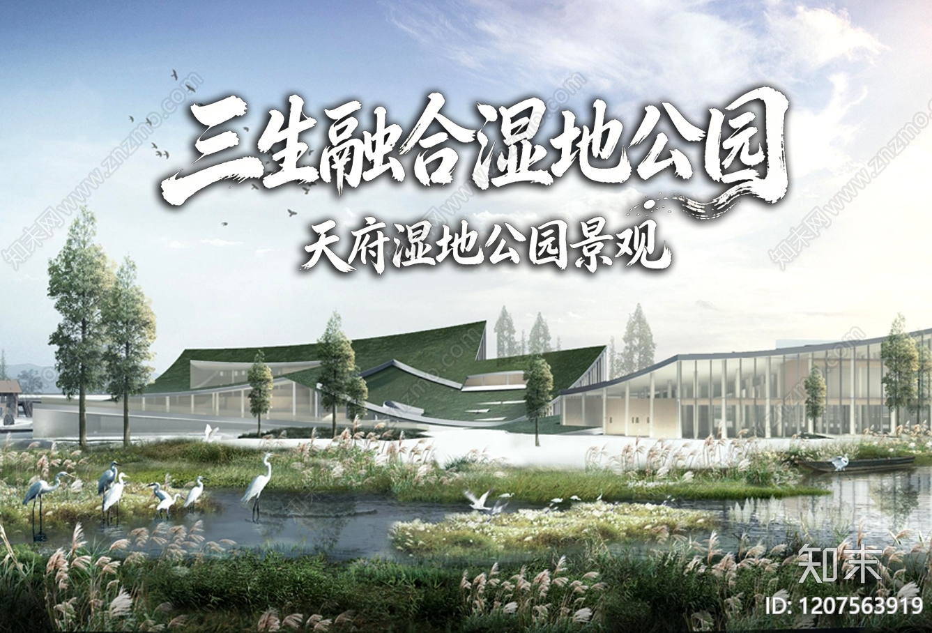 现代湿地公园景观下载【ID:1207563919】
